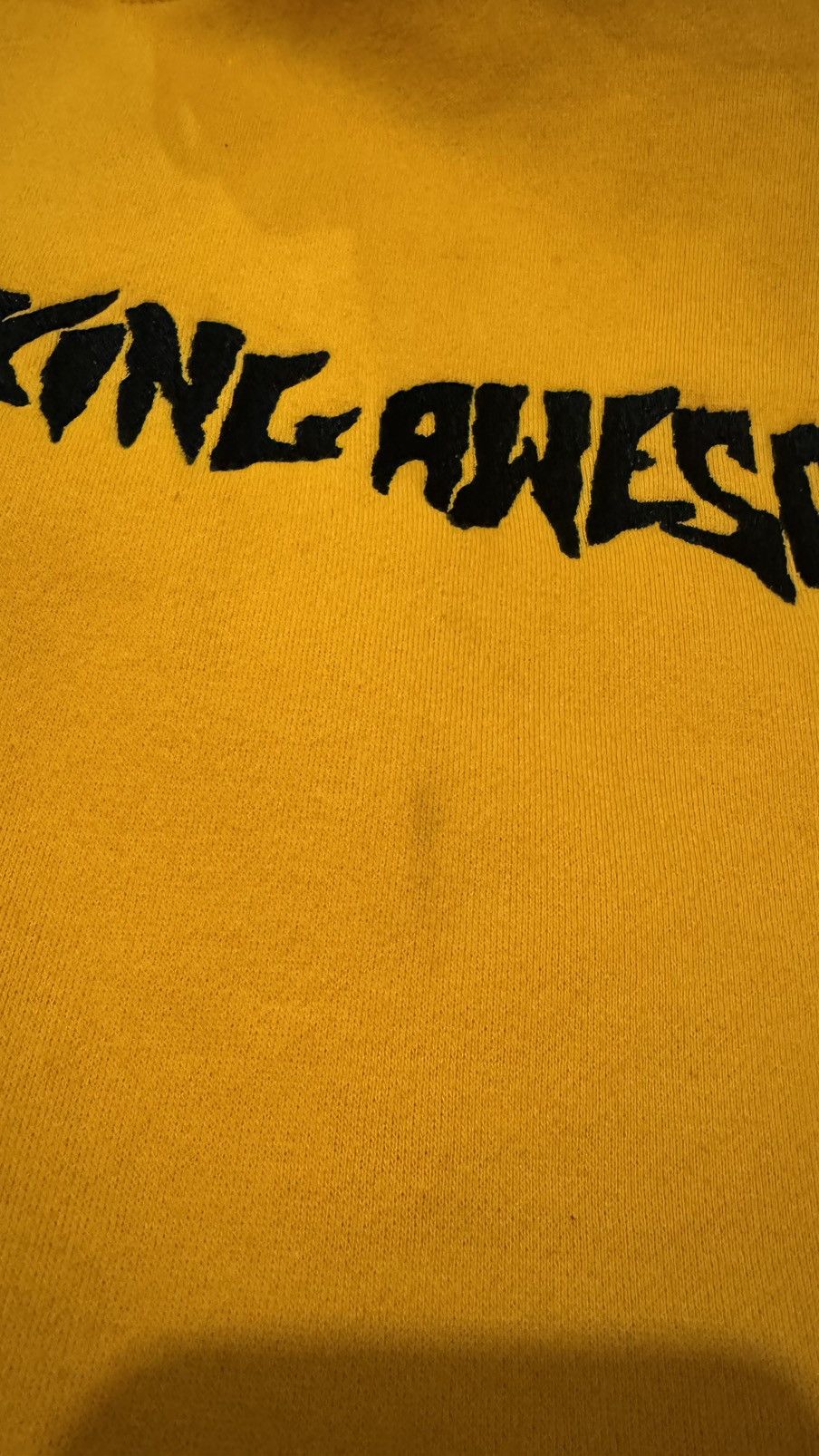 Fucking Awesome 2014 Yellow Embroided Hoodie Size US L / EU 52-54 / 3 - 2 Thumbnail