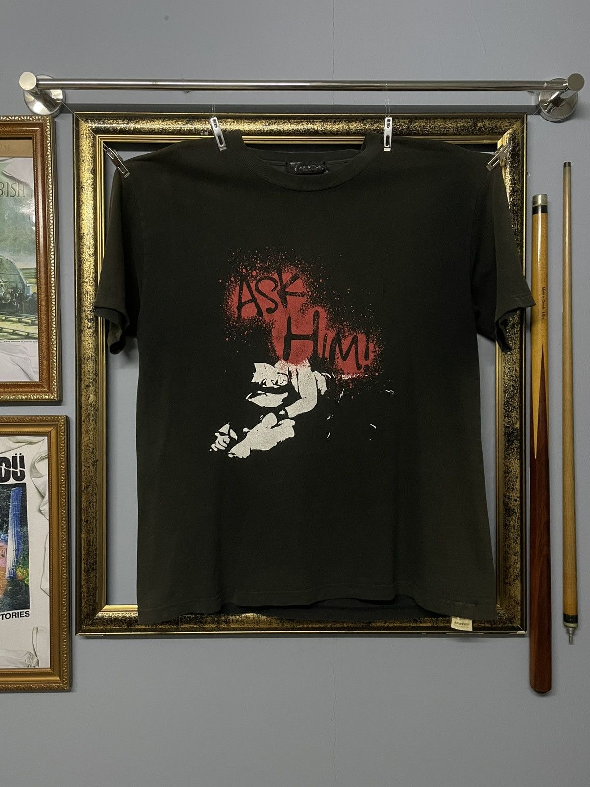 Japanese Brand Vintage 1990s Japan Designer Aristrist Ask Him War Sunfaded Size US M / EU 48-50 / 2 - 1 Thumbnail