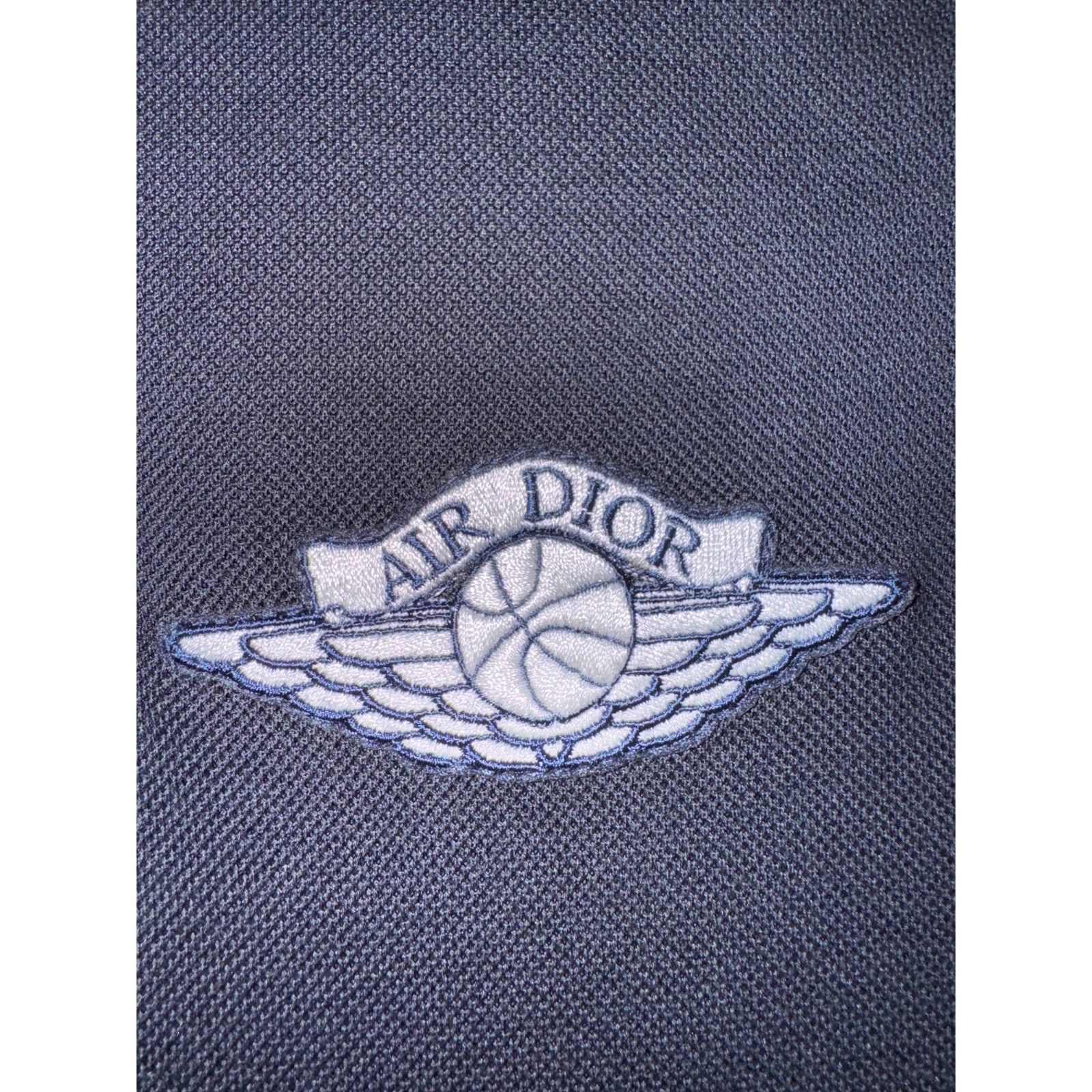 Dior Air Dior Jordan Navy Blue White Wings Logo Collared Button Size US M / EU 48-50 / 2 - 6 Thumbnail