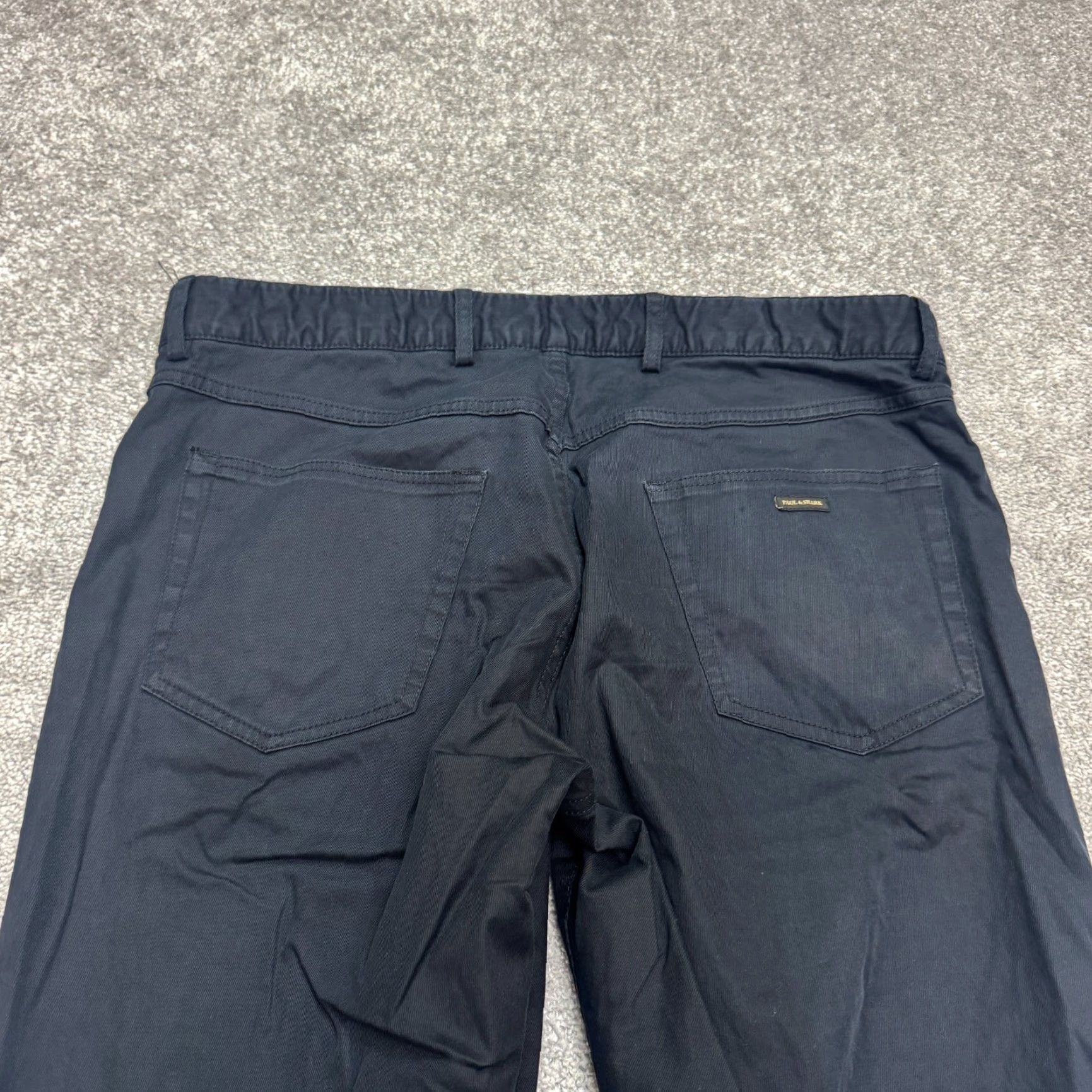 Paul & Shark Paul & Shark Pants Men Chino 36 Navy Blue Cotton Stretch Comfortable 5-Pocket Regular Straight Size US 36 / EU 52 - 7 Thumbnail