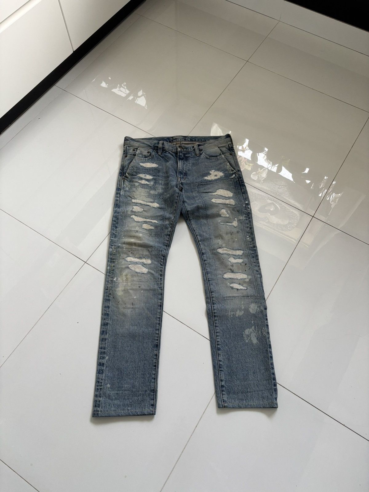 Japanese Brand × Maison MIHARA YASUHIRO rare mihara yasuhiro selvage denim Size US 32 / EU 48 - 1 Thumbnail