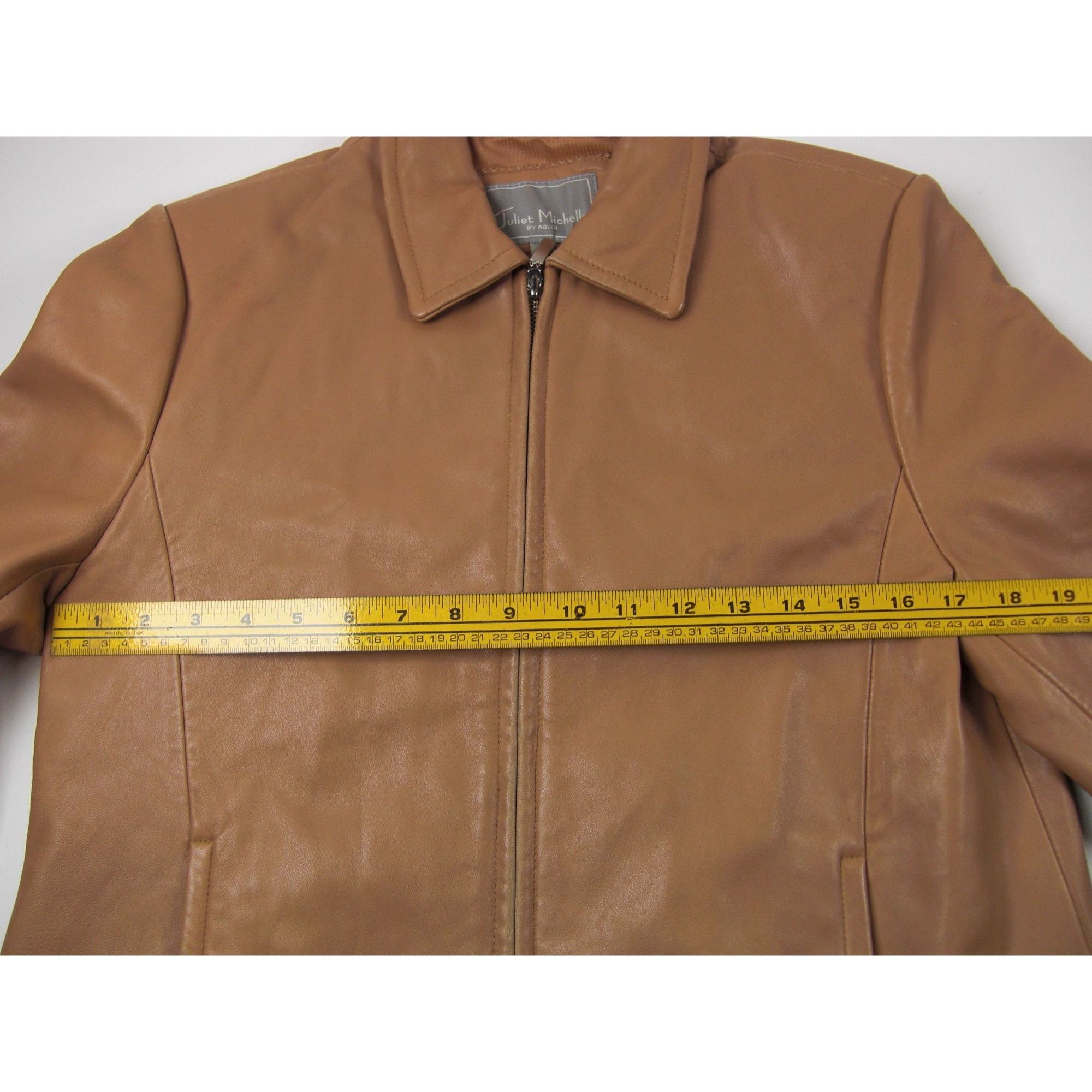 Other Juliet Michelle Women's Soft Lamb Skin L Brown Mustard Leath Size L / US 10 / IT 46 - 8 Thumbnail