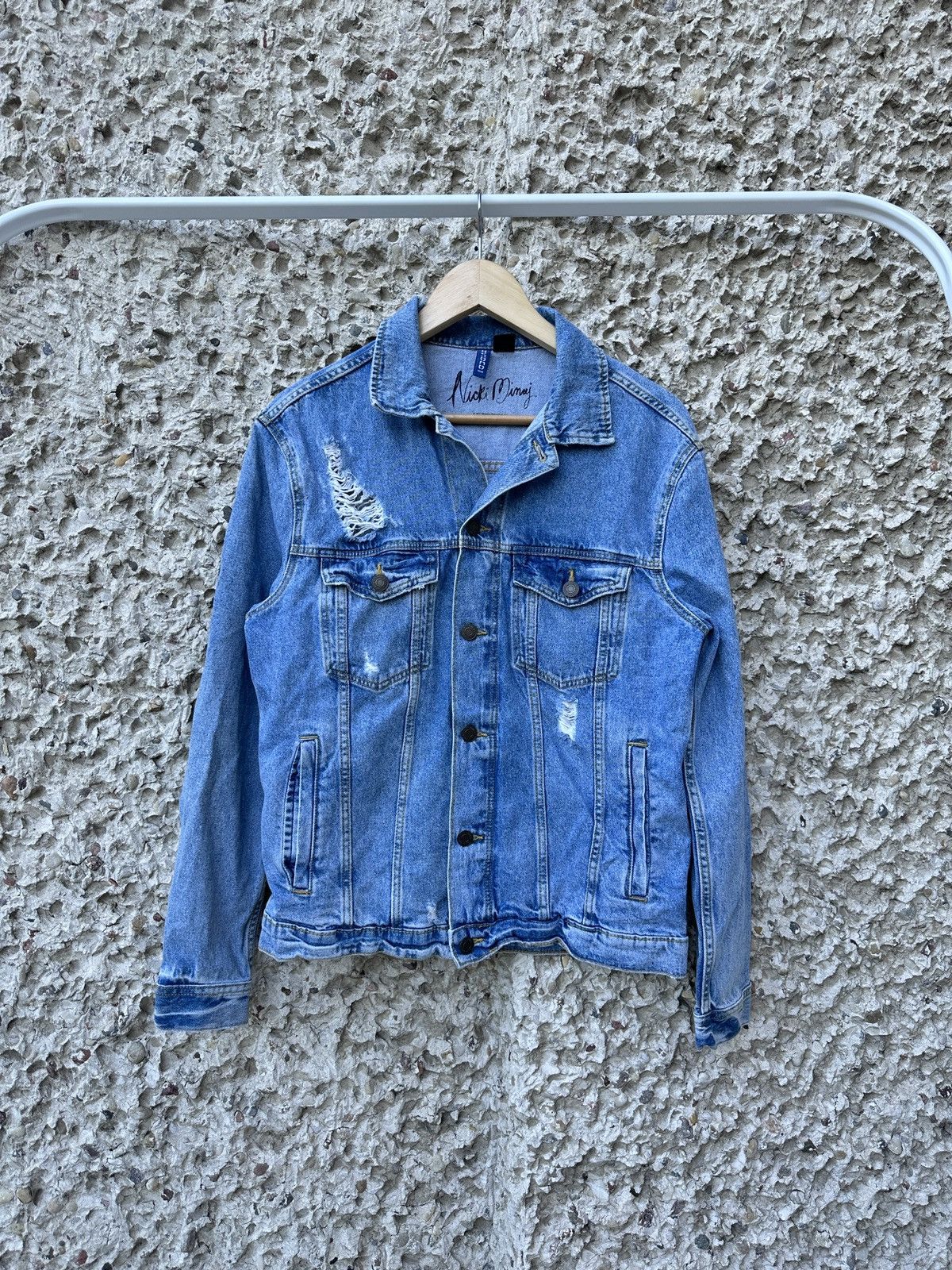 H&M Hm x Nicki Minaj denim jeans trucker jacket Size US S / EU 44-46 / 1 - 4 Thumbnail