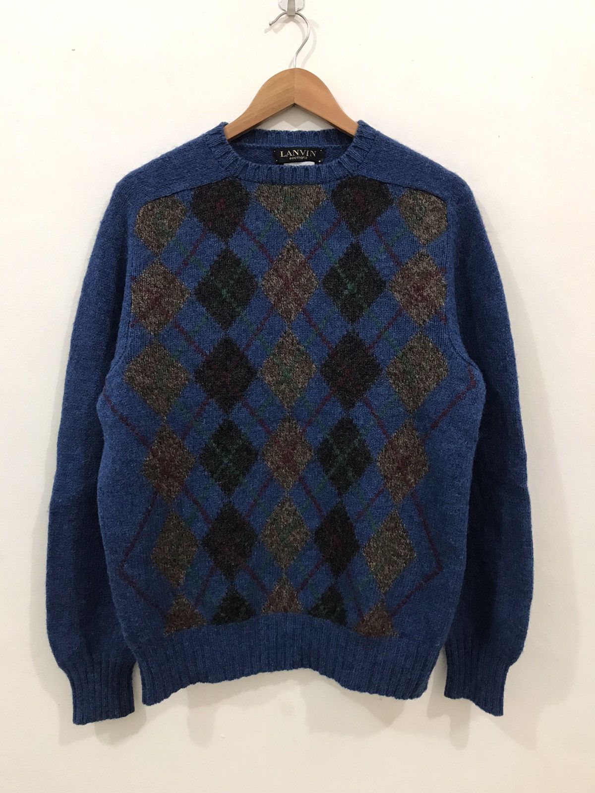 Lanvin Lanvin Intarsia Wool Knit Sweater Size US L / EU 52-54 / 3 - 1 Thumbnail