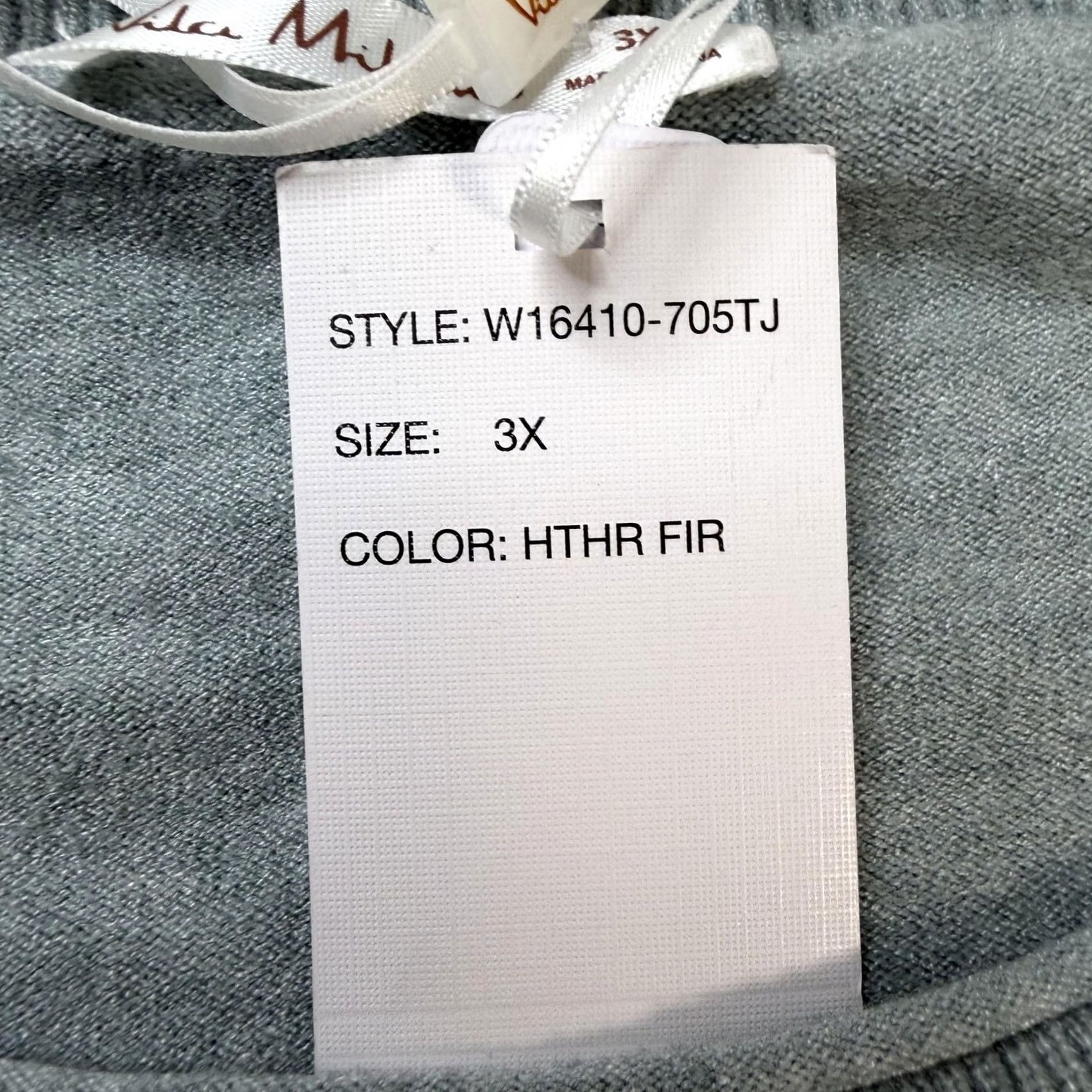 Vintage Vila Milano Sweater Womens 3X Green Crew Neck Lightweight Tight-Knit Pullover Size XXL / US 16-18 / IT 52-54 - 3 Thumbnail