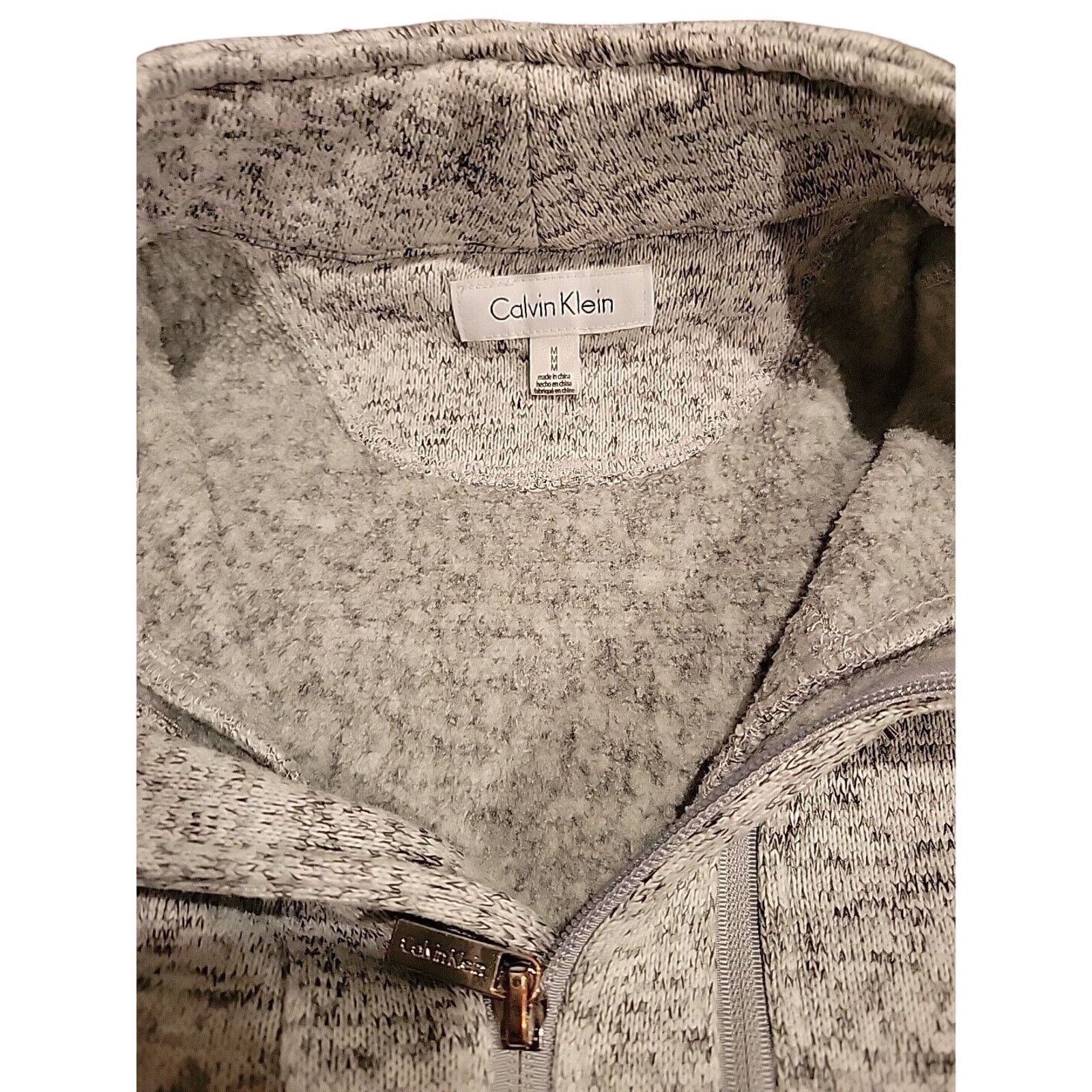 Calvin Klein Calvin Klein Women Gray Zip Long Sleeve Sweater Size M Reg Size M / US 6-8 / IT 42-44 - 12 Thumbnail
