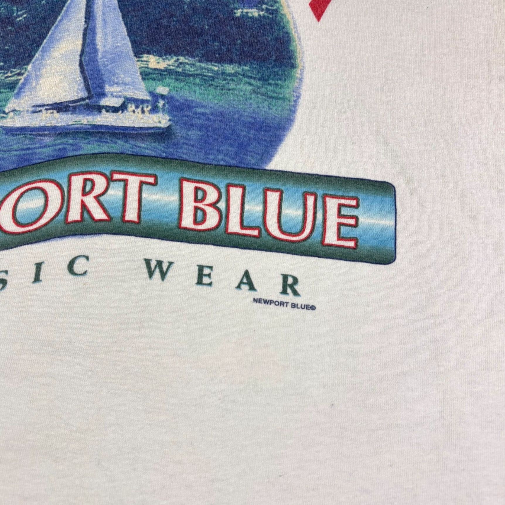 Vintage Vintage Newport Blue Regatta T-Shirt 90s Mens XL Cream Sailboat Graphic User: Vintage Newport Blue Regatta T-Shirt 90s Mens XL Cream Sailboat Graphic Size US XL / EU 56 / 4 - 7 Thumbnail