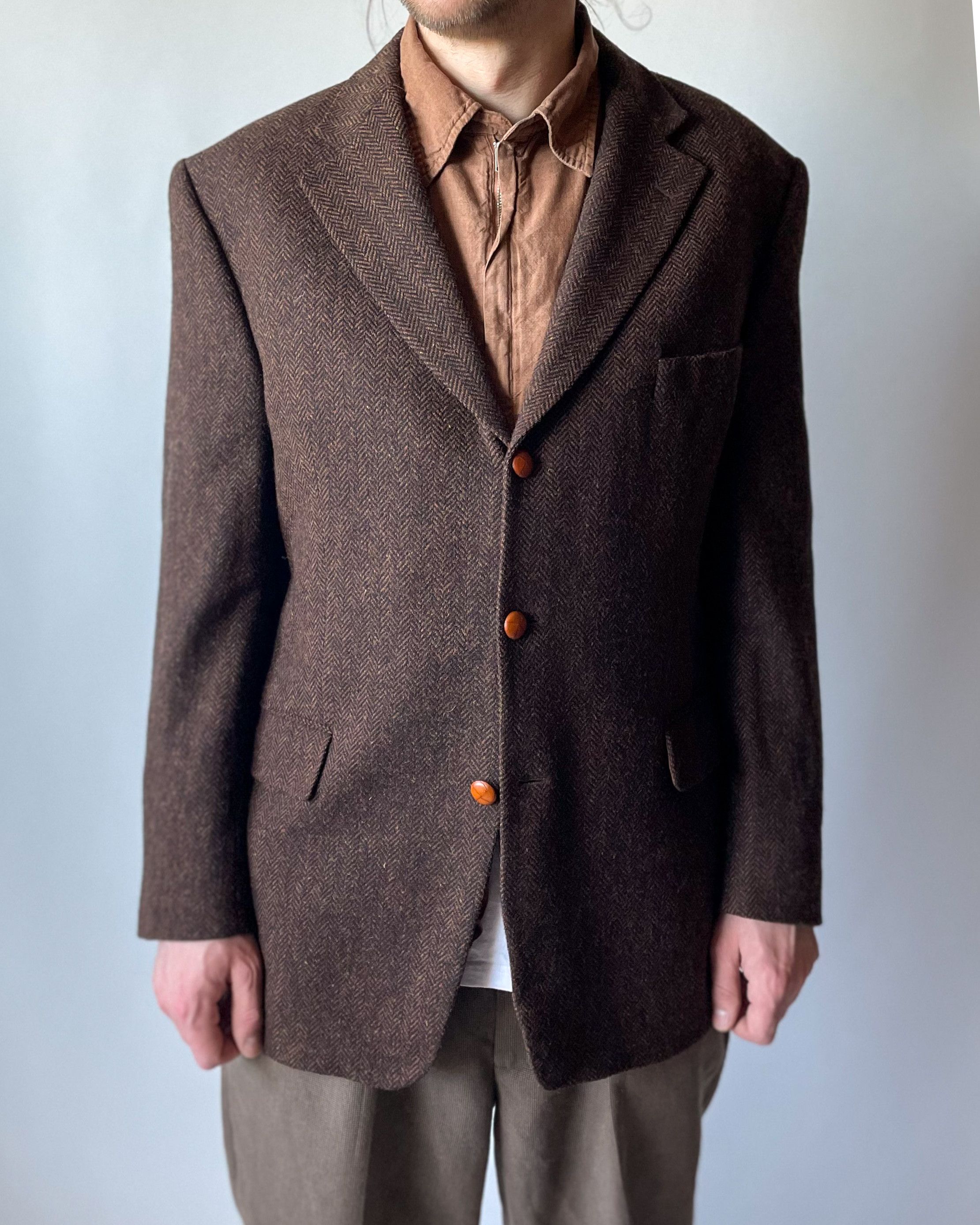 Vintage Vintage Odermark Tweed Blazer Size 44R - 2 Thumbnail