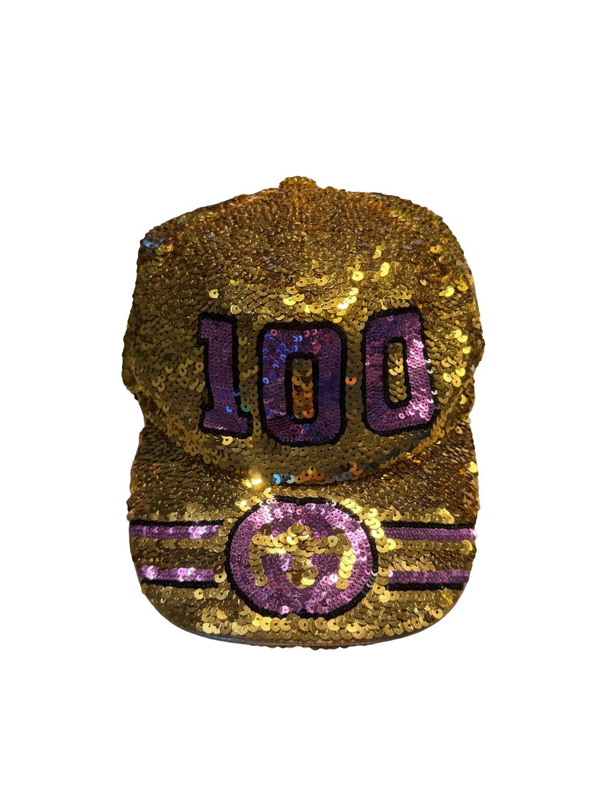Gucci Gucci Gold Sequin Hat Size ONE SIZE - 1 Thumbnail