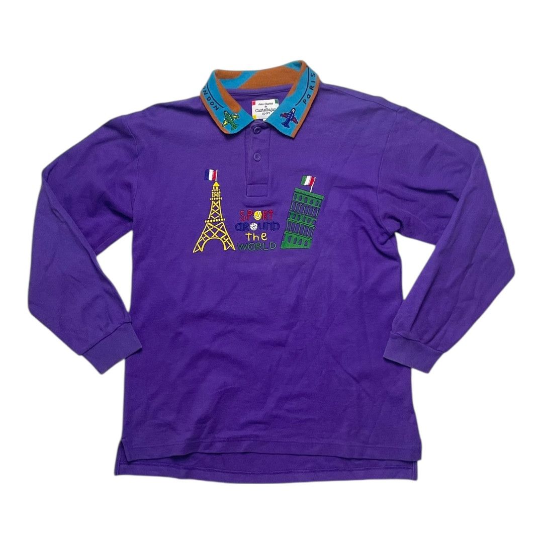 Jean Charles De Castelbajac Vintage Jean Charles de Castelbajac Sport Polo Shirt Size US M / EU 48-50 / 2 - 1 Thumbnail