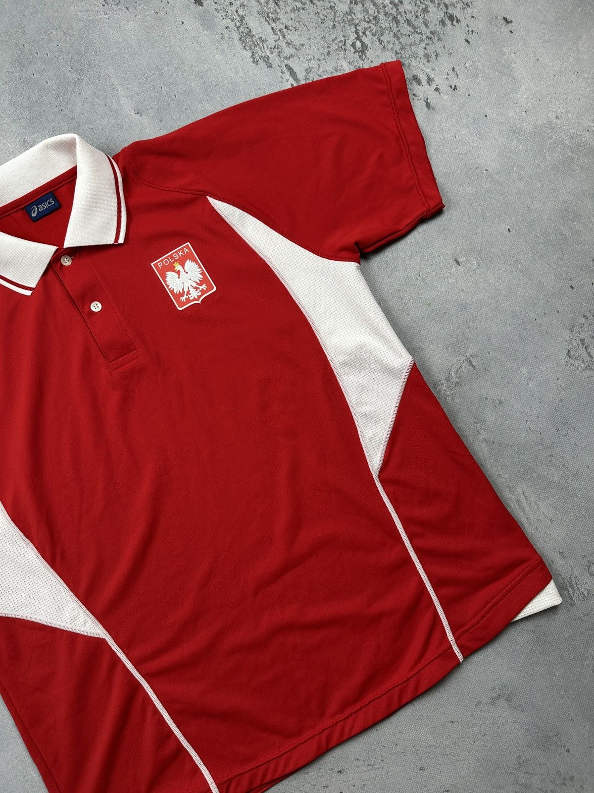 Asics Vintage Asics Poland Olympic Team Beijing 2008 Eagle Crest Size US L / EU 52-54 / 3 - 4 Thumbnail