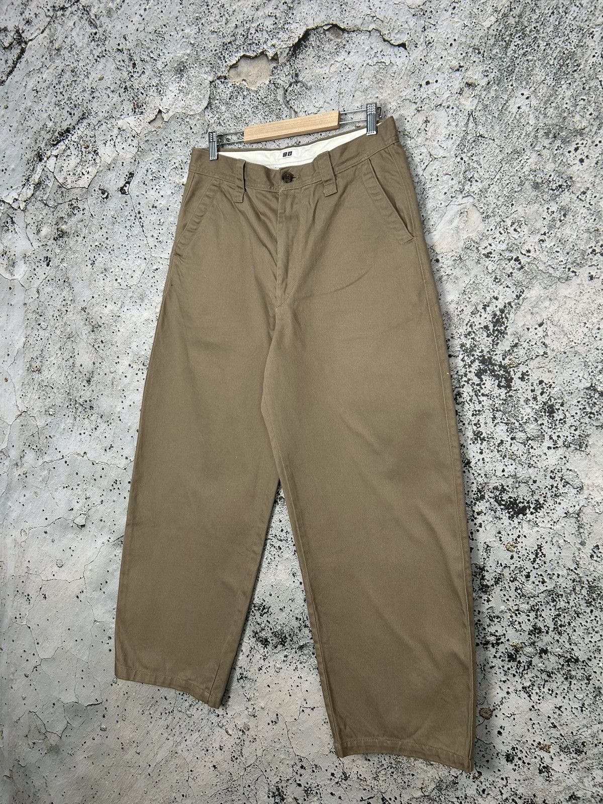 Uniqlo Uniqlo Beige Chino Baggy Pants Japanese Streetwear Skate Size US 30 / EU 46 - 2 Thumbnail
