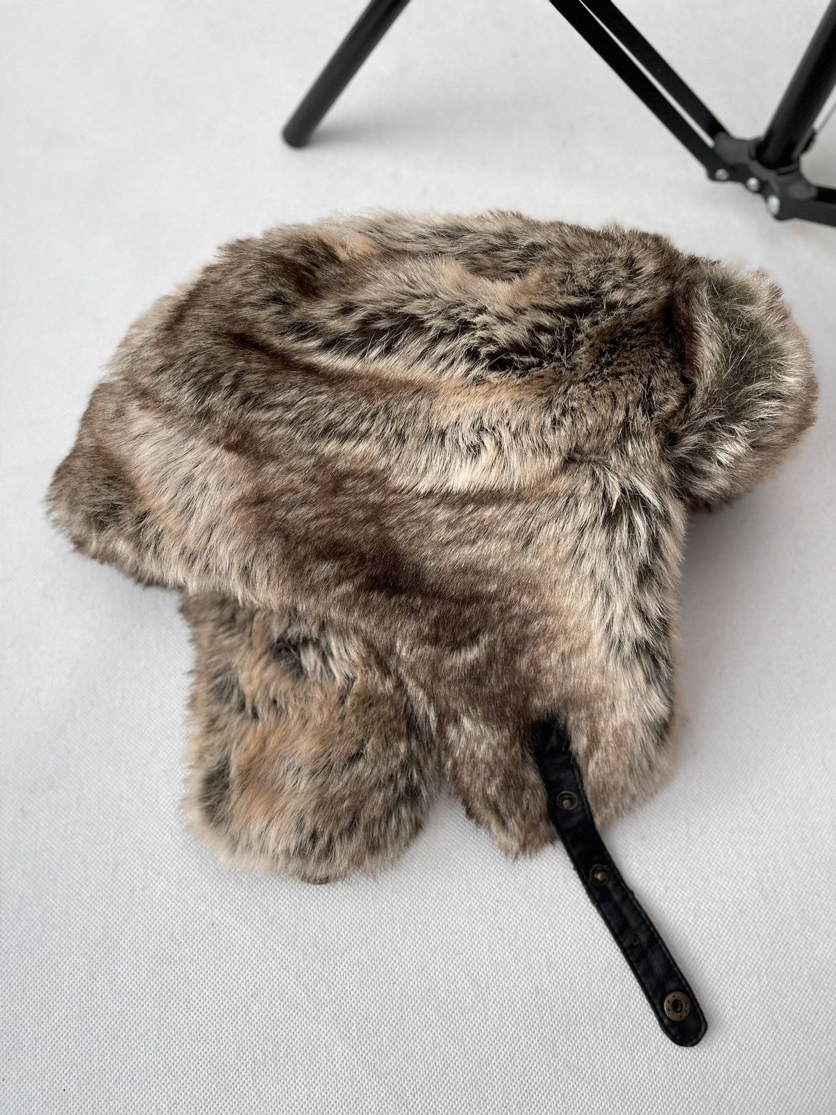 Japanese Brand Vintage fuzzy mohair japanese ushanka hat avant garde Size ONE SIZE - 5 Thumbnail