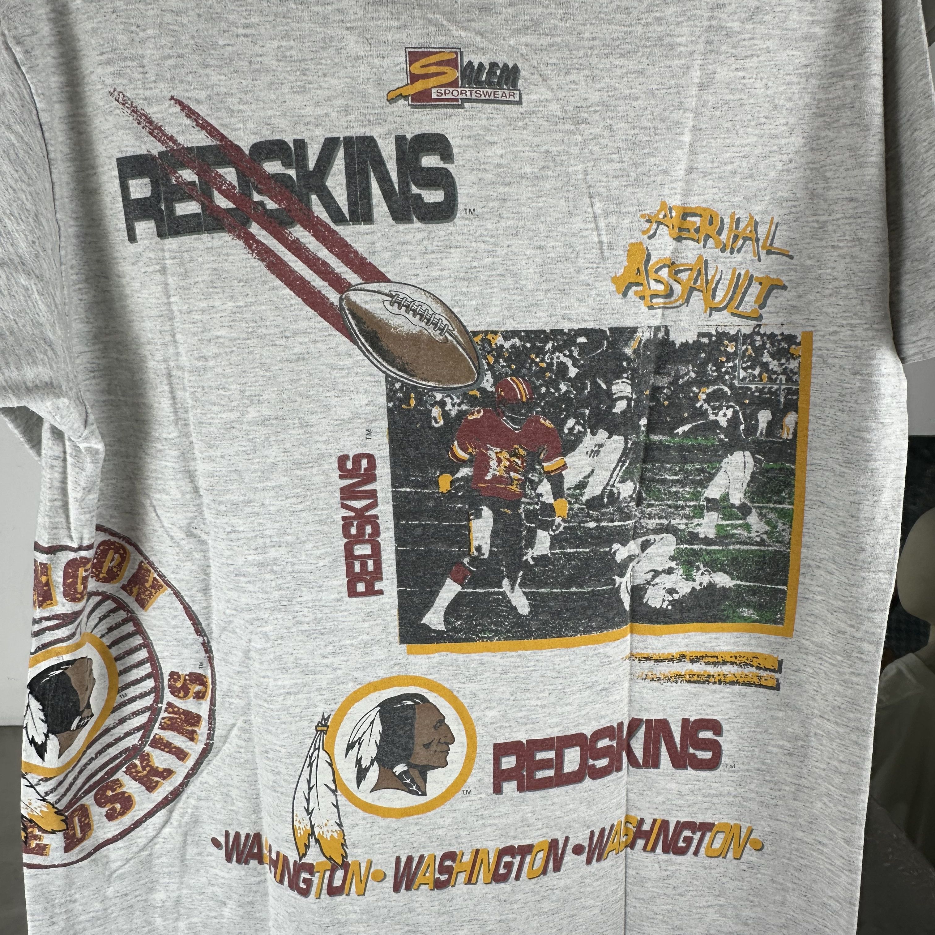 Vintage 1991 Washington Redskins Aerial Assault AOP NFL T-shirt Size US L / EU 52-54 / 3 - 4 Thumbnail