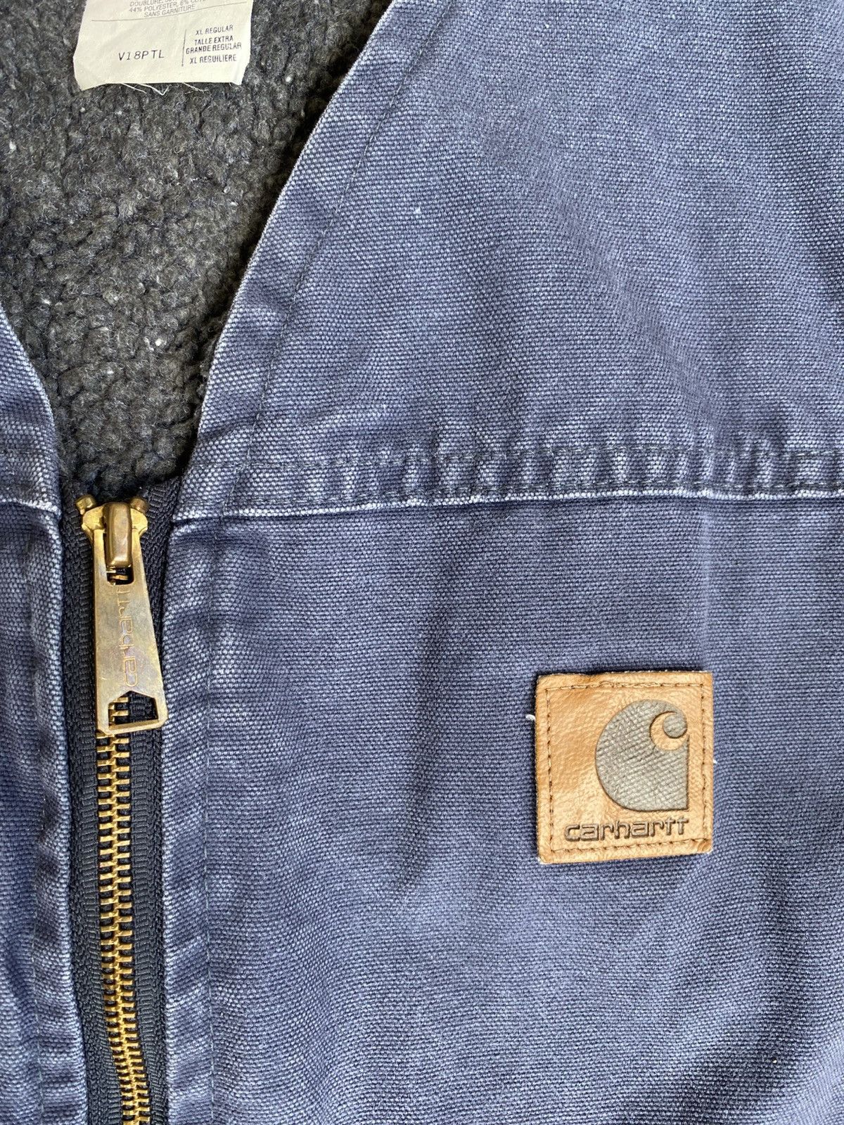 Carhartt Vintage 2001 Carhartt Vest V18 PTL sherpa lined Blue Size US XL / EU 56 / 4 - 8 Thumbnail