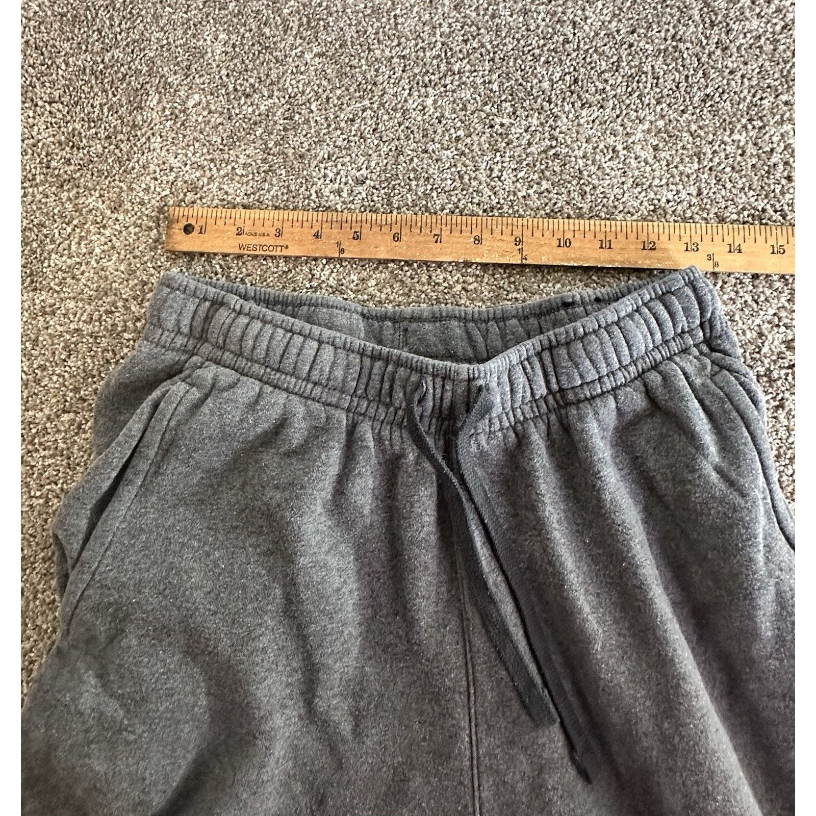 Nike Nike Fleece Jogger Sweatpants Mens Small Gray JUST DO IT Size US 29 - 4 Thumbnail