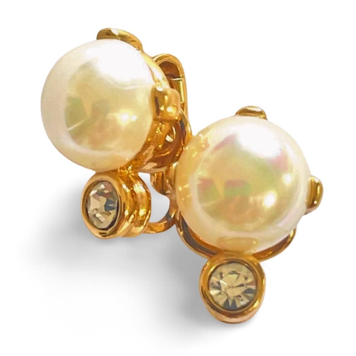 Nina Ricci Vintage Nina Ricci golden frame white faux pearl and crystal Size ONE SIZE - 1 Thumbnail