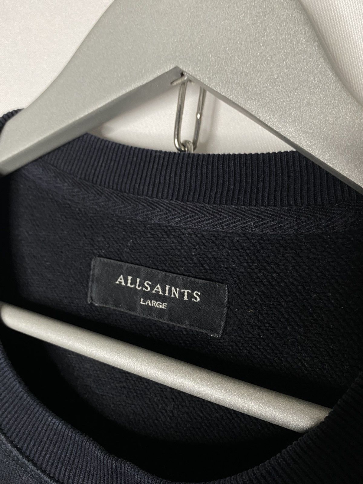 Allsaints × Vintage AllSaints Raven Crew Sweatshirt Pullover Long Sleeve Size US L / EU 52-54 / 3 - 5 Thumbnail