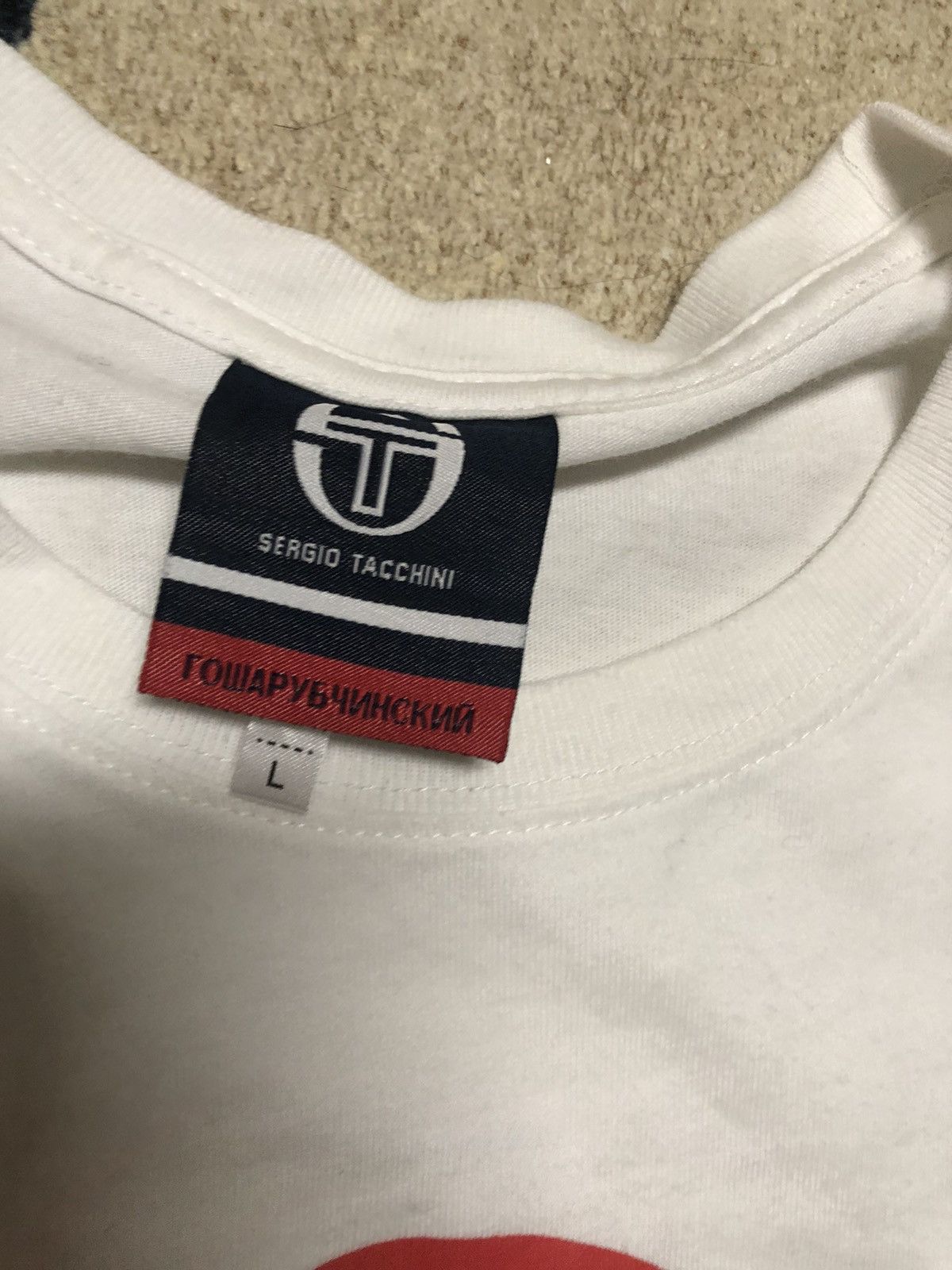 Comme des Garcons × Gosha Rubchinskiy × Sergio Tacchini Gosha Rubchinskiy x Sergio Tacchini Tee - White Size US L / EU 52-54 / 3 - 2 Thumbnail