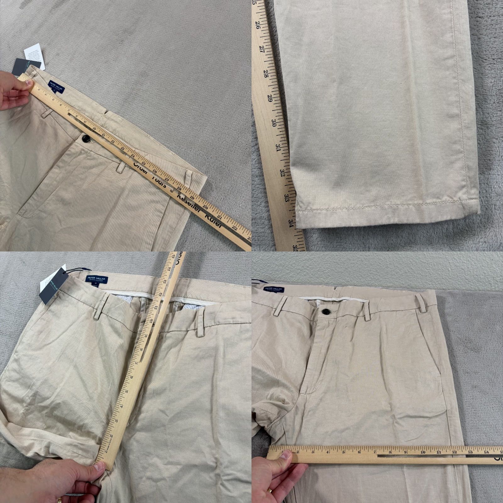Peter Millar Peter Millar Crown Crafted Somerset Pants Sand 38x34 Linen Blend Golf NWT 25 Mens Regular Beige Shorts? Size US 38 / EU 54 - 8 Thumbnail
