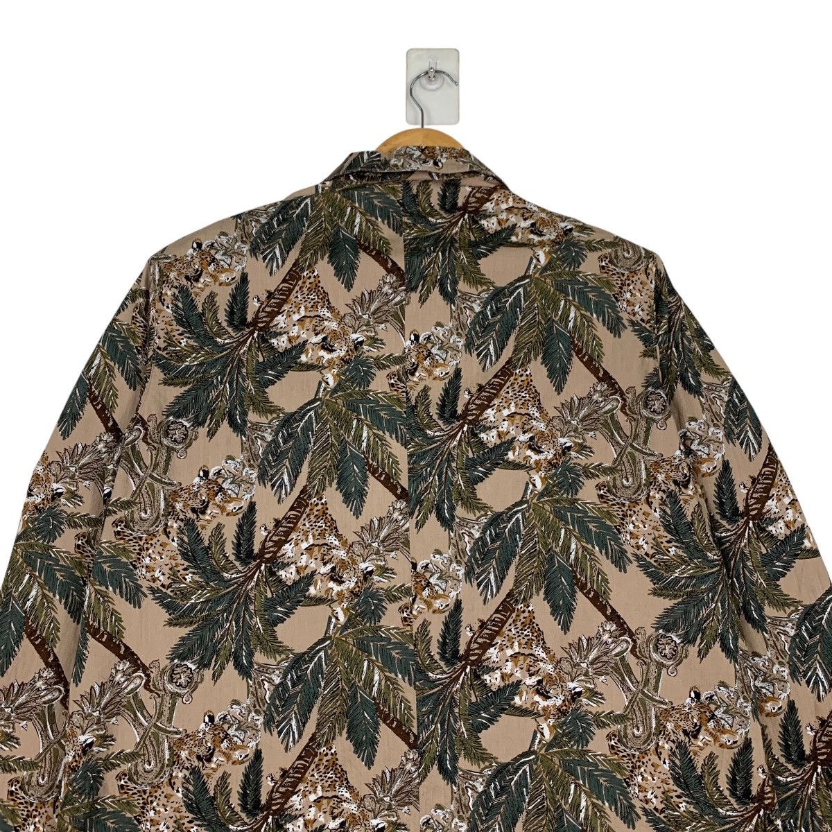 Vintage RUBAN ROUGE Motif Tree Design Casual Jacket #1016-C46 Size L / US 10 / IT 46 - 8 Thumbnail