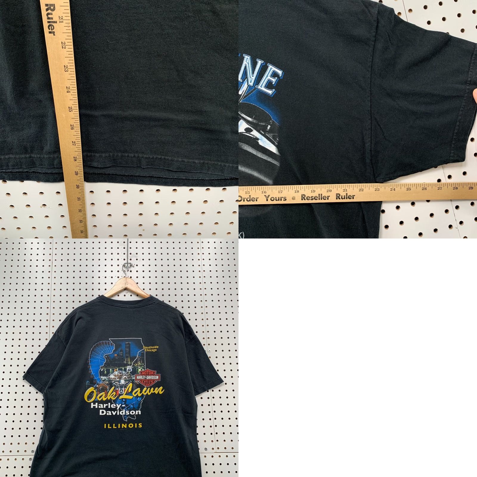 Harley Davidson VINTAGE Harley Davidson Shirt Mens XL Engine Oaklawn Graphic Motorcycle 90s Size US XL / EU 56 / 4 - 9 Thumbnail