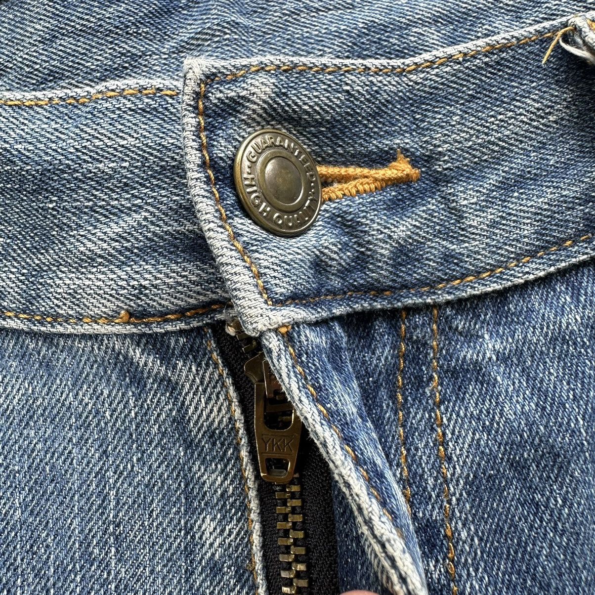 Japanese Brand Vintage Japanese Distressed Faded Jean Denim Pant W33 Size US 33 - 6 Thumbnail