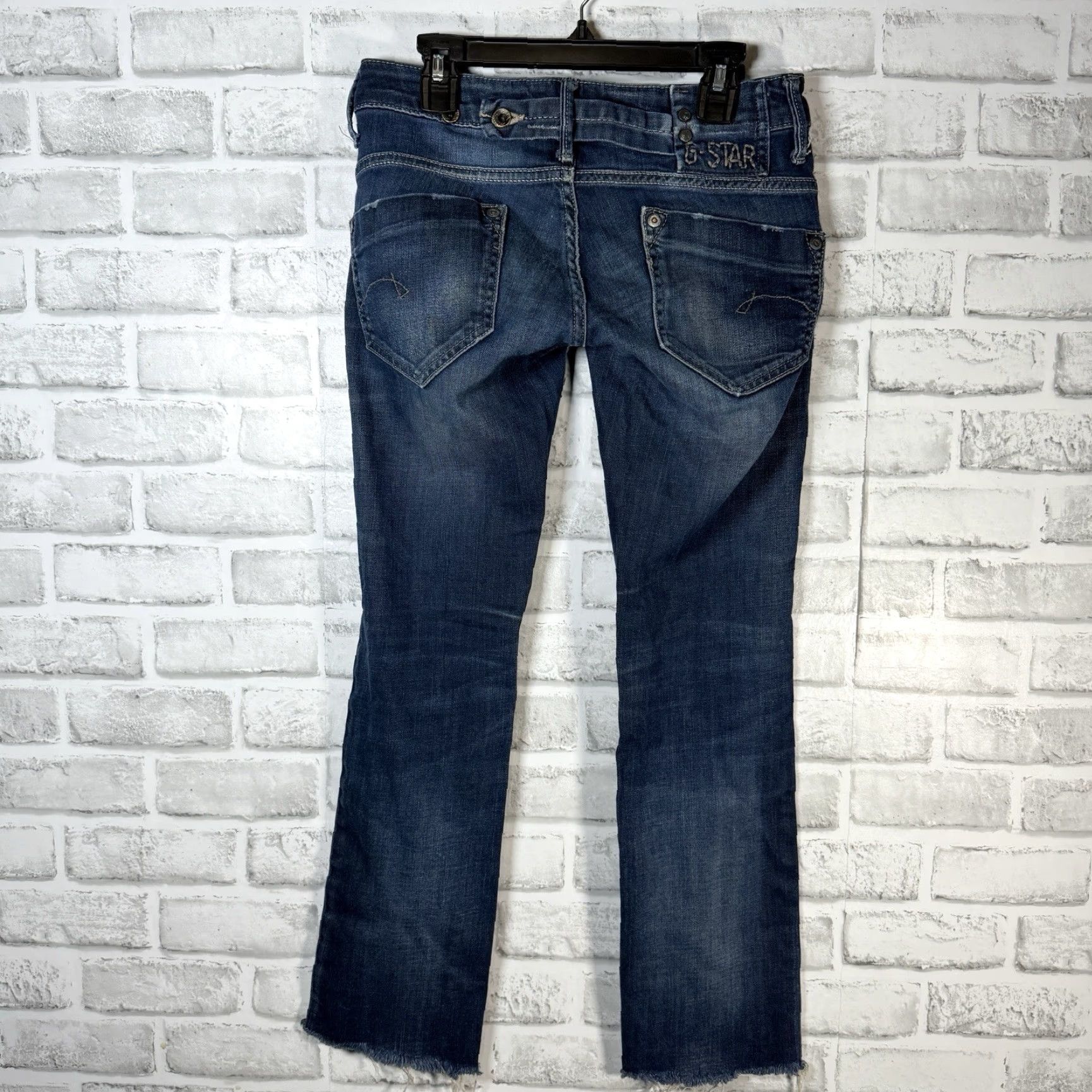 G-Star G-STAR RAW Originals Jeans Womens Crop Straight 26 x 26 Blue Star Theme Women Size 26" / US 2 / IT 38 - 5 Thumbnail
