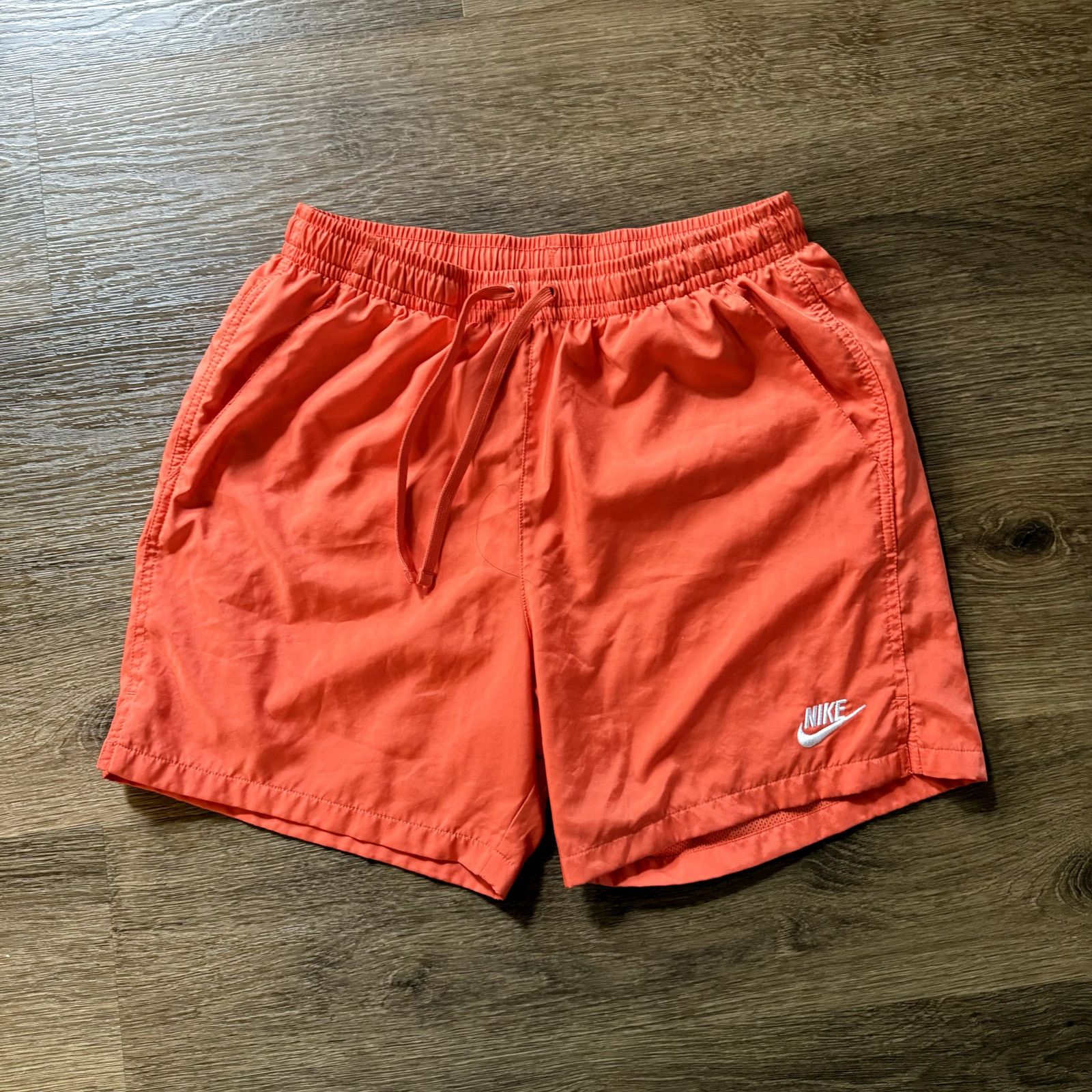 Nike Orange Elastic Waist Nike Althetic Shorts Size US 32 / EU 48 - 1 Thumbnail
