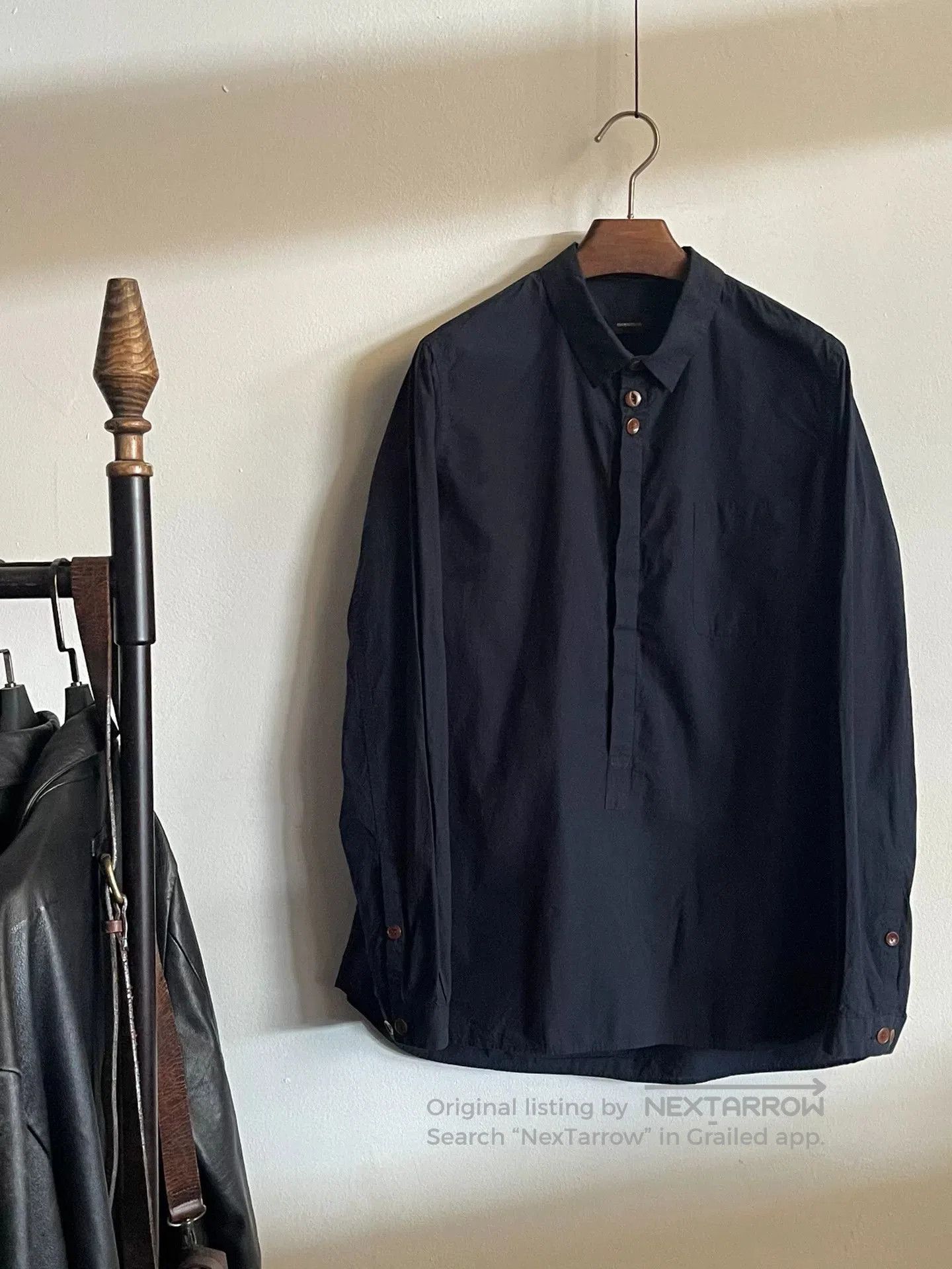 Undercover navy henley collar shirt from Undercover. Size US M / EU 48-50 / 2 - 1 Thumbnail