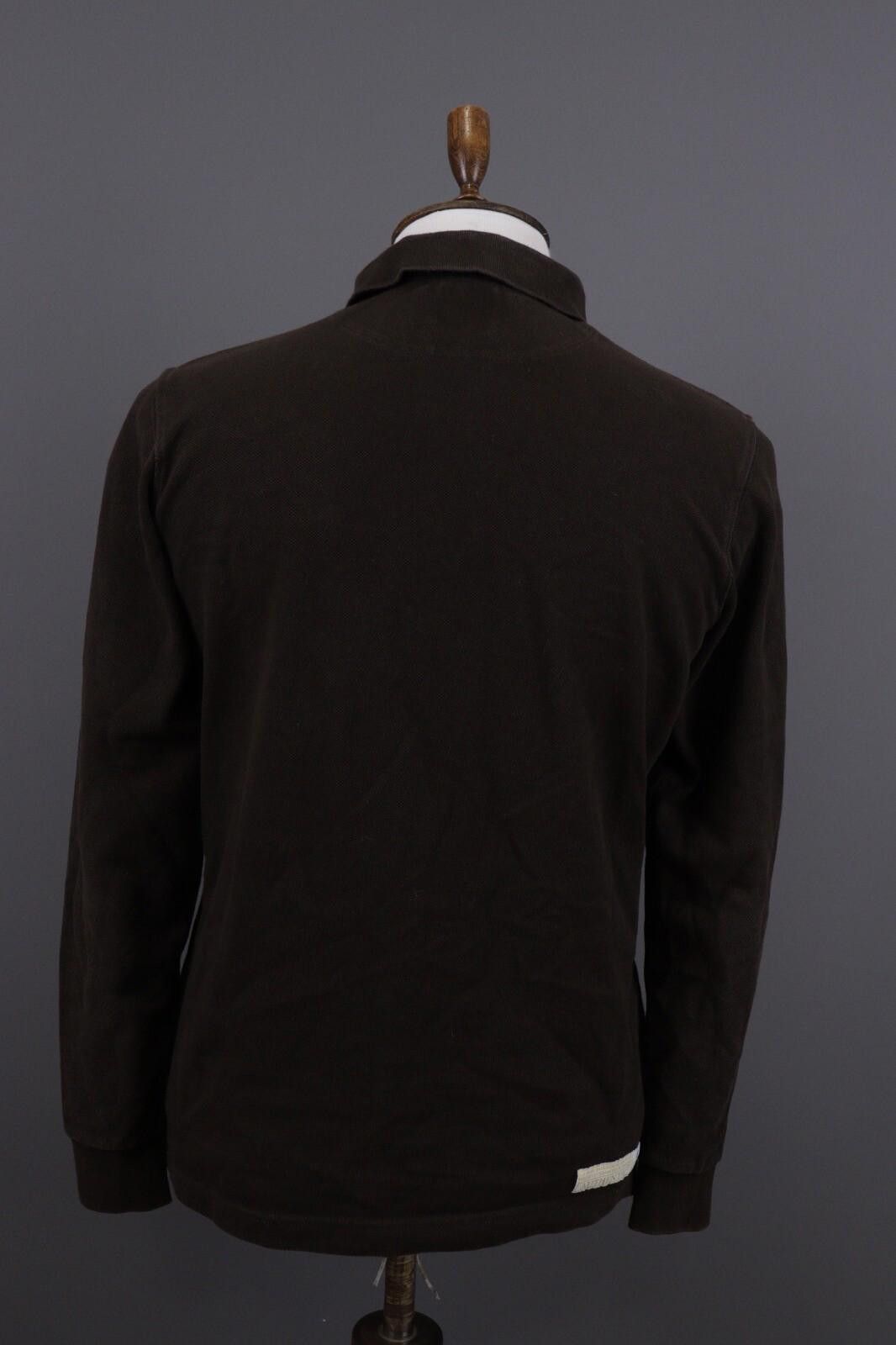La Martina La Martina Brown Long Sleeve Rugby Polo Shirt Size L Size US L / EU 52-54 / 3 - 8 Thumbnail
