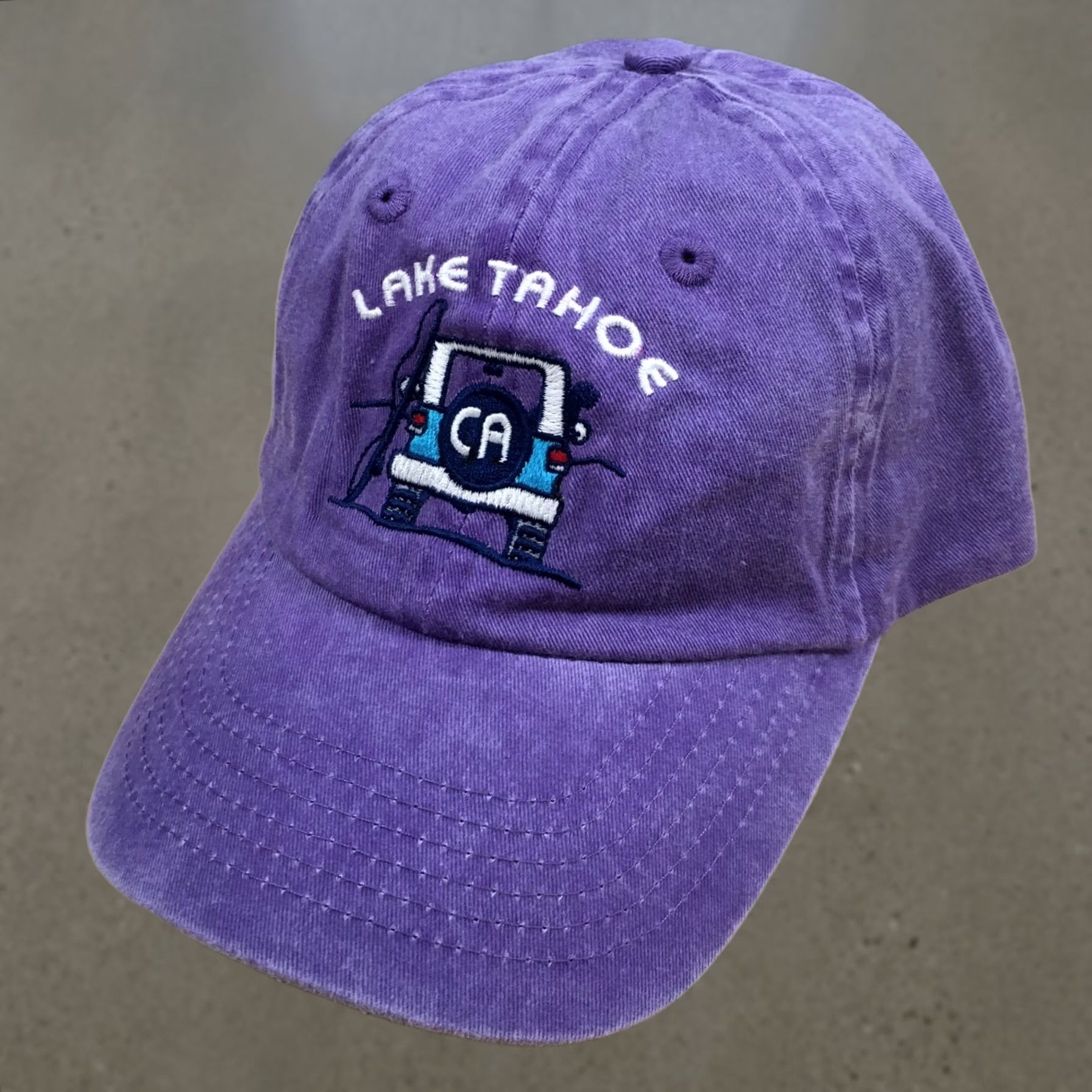 Logo 7 Fahrenheit Lake Tahoe Baseball Hat Womens Purple OS Adjustable Embroidered Logo Size ONE SIZE - 1 Thumbnail
