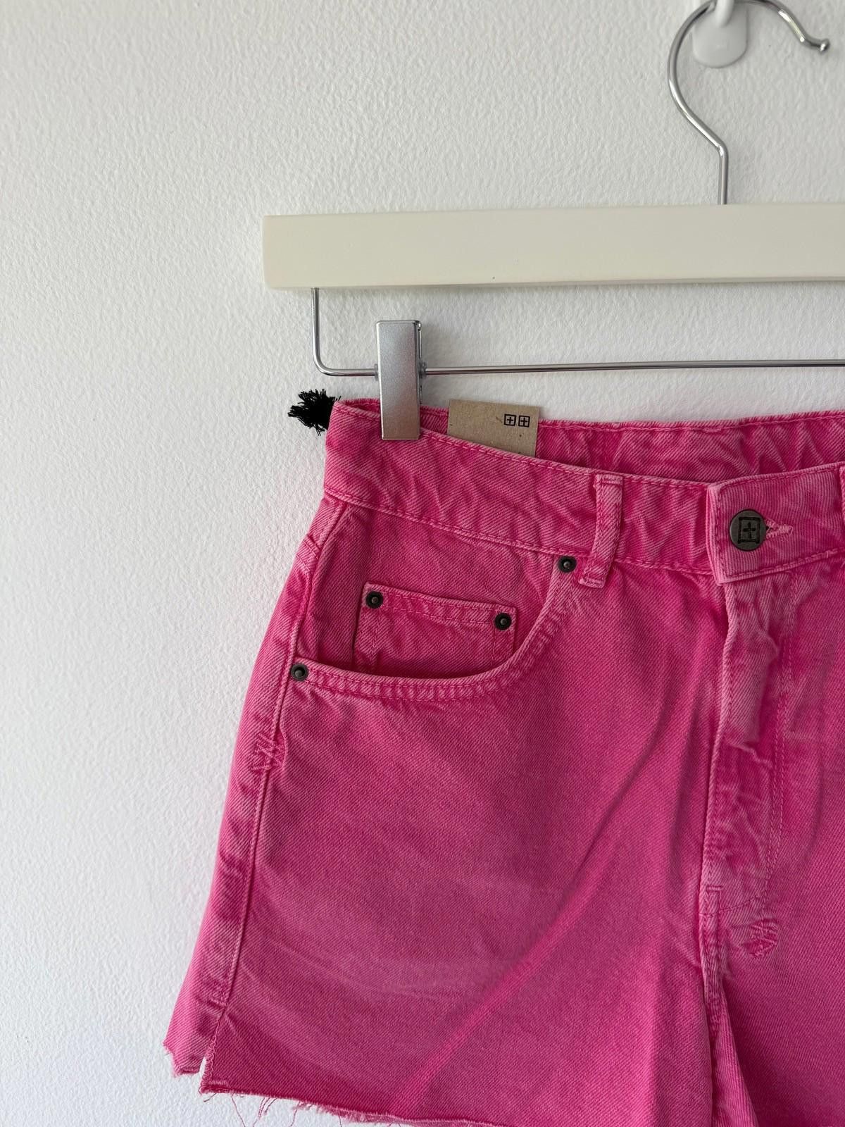 Ksubi new ksubi womens denim rise n hi shorts 25 7 fuschia pink Size 25" / US 0 / IT 36 - 3 Thumbnail