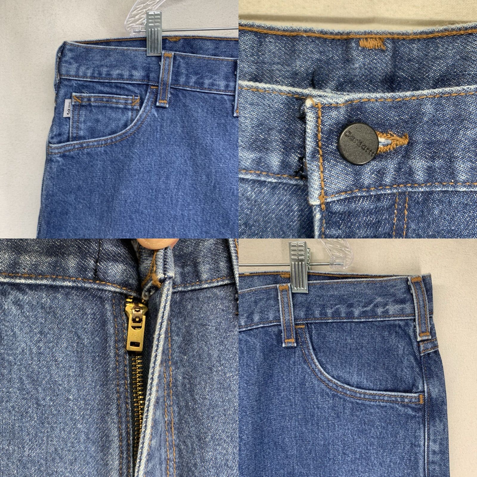 Carhartt Carhartt Flame-Resistant Jeans Wide Leg Straight Fit Blue Mens 48W 30L Denim HRC 3 Size US 32 / EU 48 - 8 Thumbnail