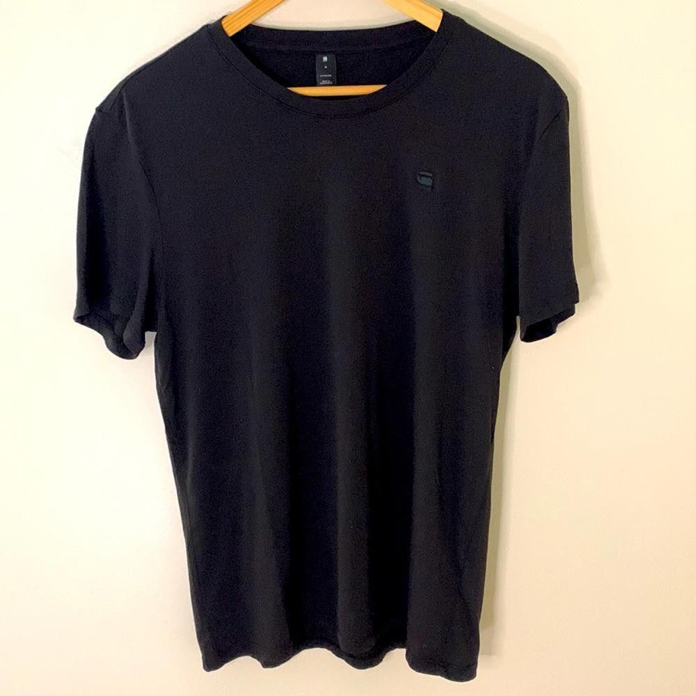 Designer G-Star RAW - Solid logo Crew SS Tee Size US M / EU 48-50 / 2 - 2 Thumbnail