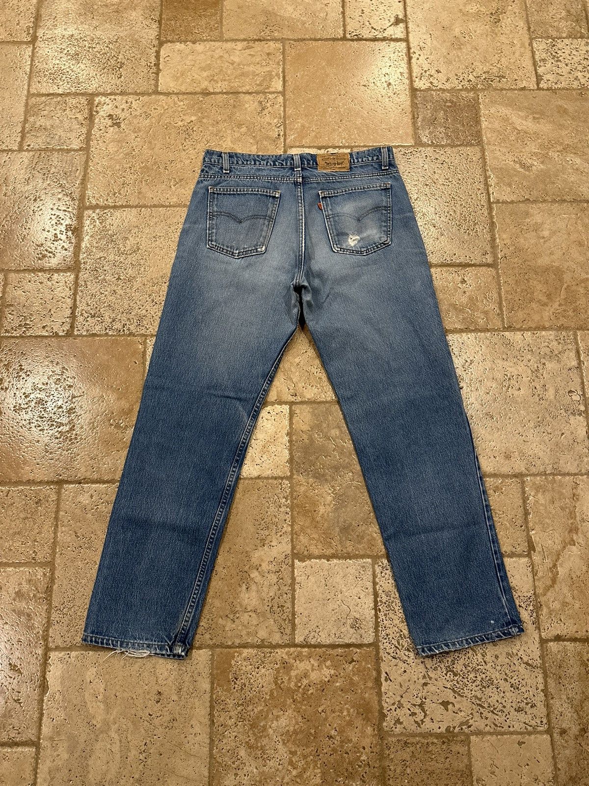 Levi's Vintage Levi’s 505 Orange Tab Blue Wash Denim Jeans Size US 36 / EU 52 - 13 Thumbnail
