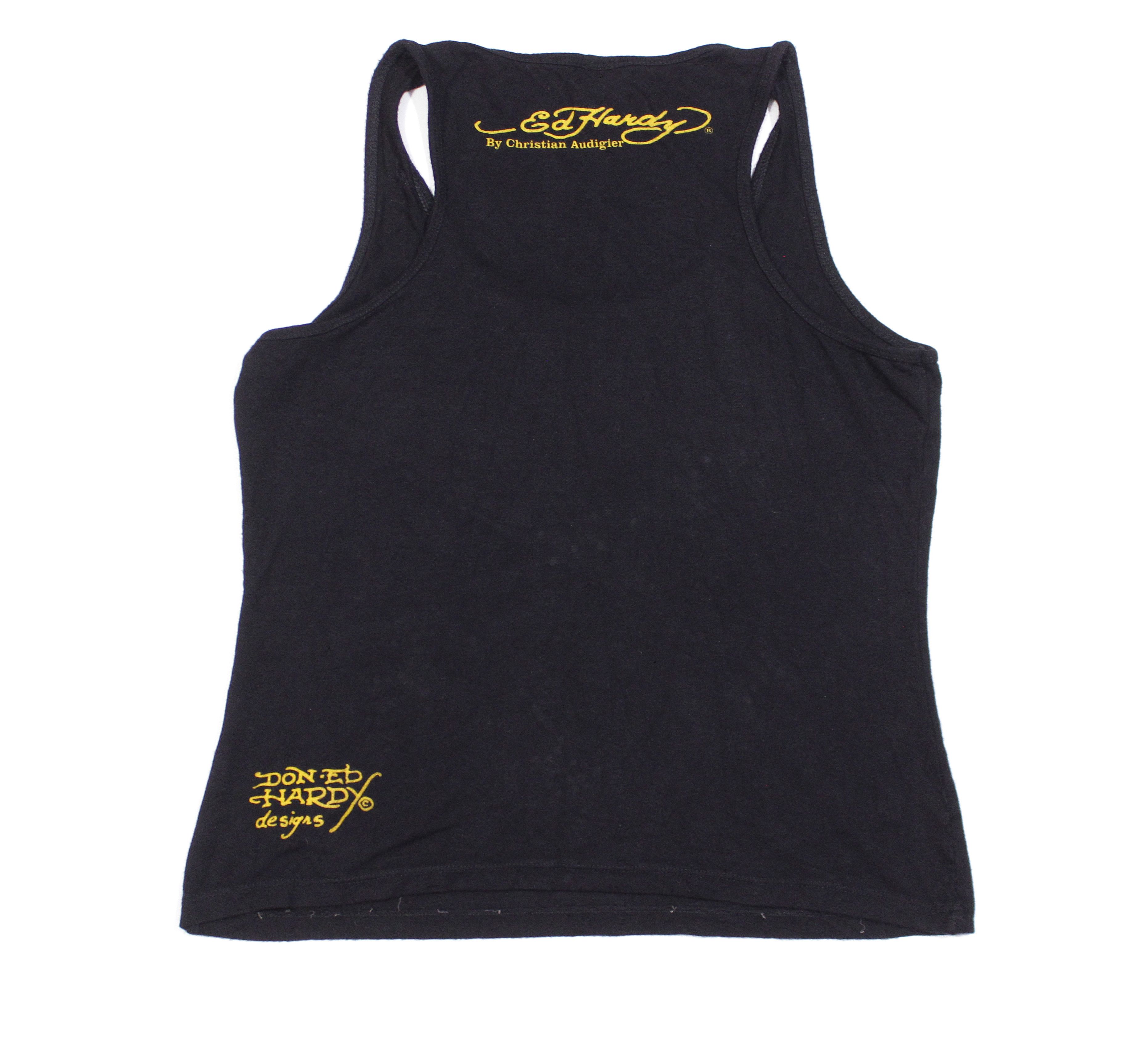 Christian Audigier Y2K Skull Logo Tank Top Vintage Made in USA Size L / US 10 / IT 46 - 2 Thumbnail