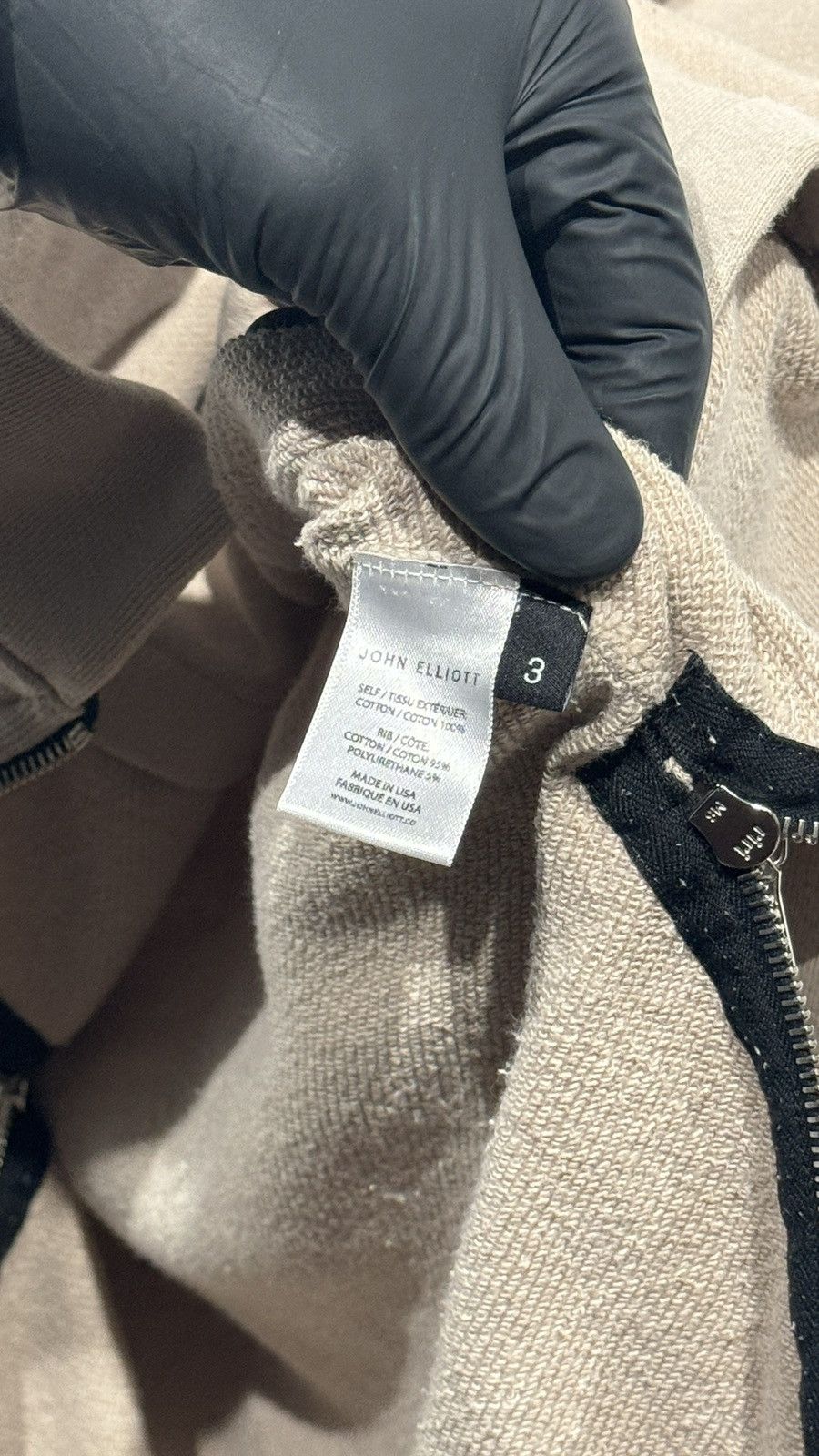 John Elliott John Elliott Mens Villain Hoodie Tan Size 3 (Large) Size US L / EU 52-54 / 3 - 7 Thumbnail