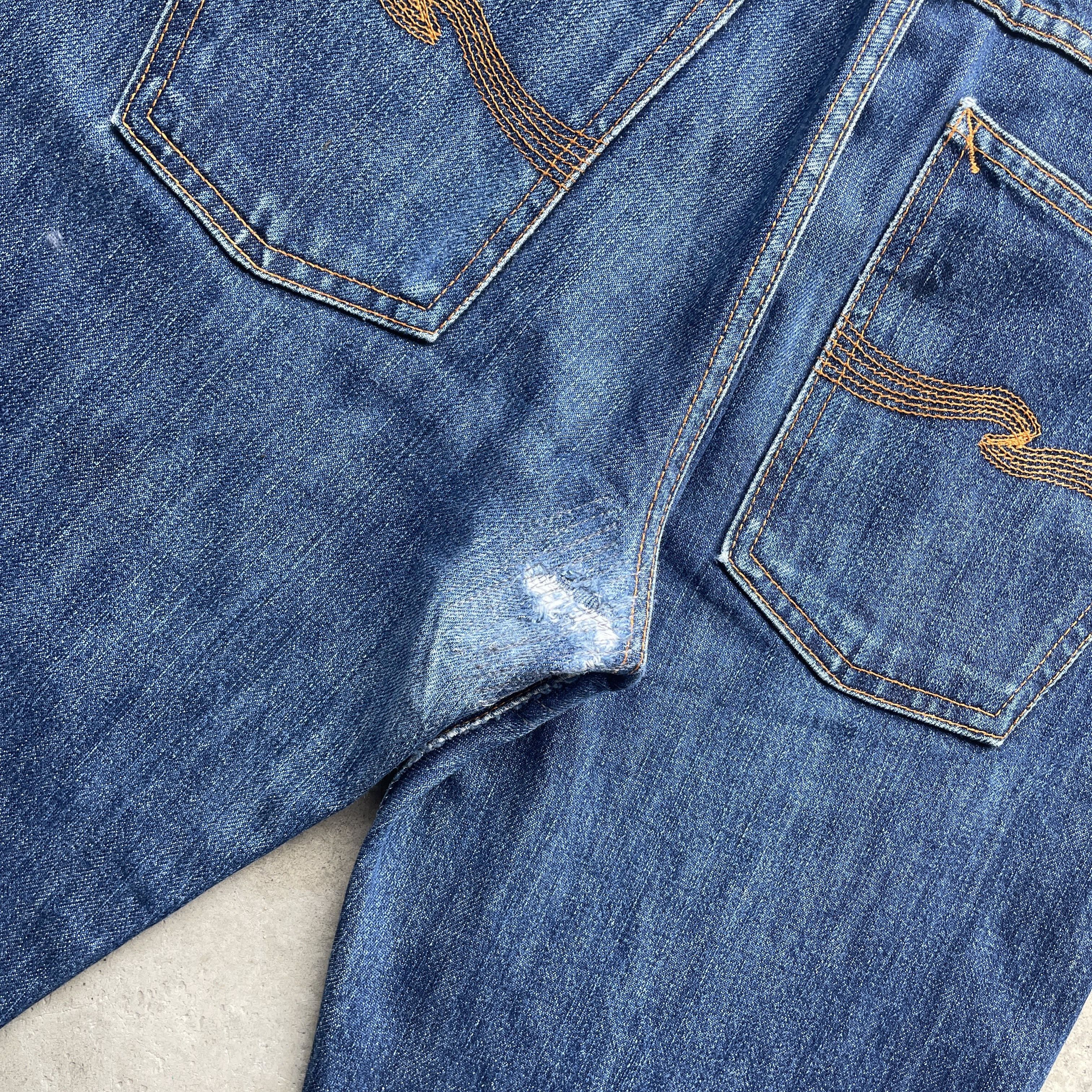 Nudie Jeans W32x31 VINTAGE NUDIE JEANS FLYBUTTON FADED PANTS DENIM Size US 32 / EU 48 - 10 Thumbnail