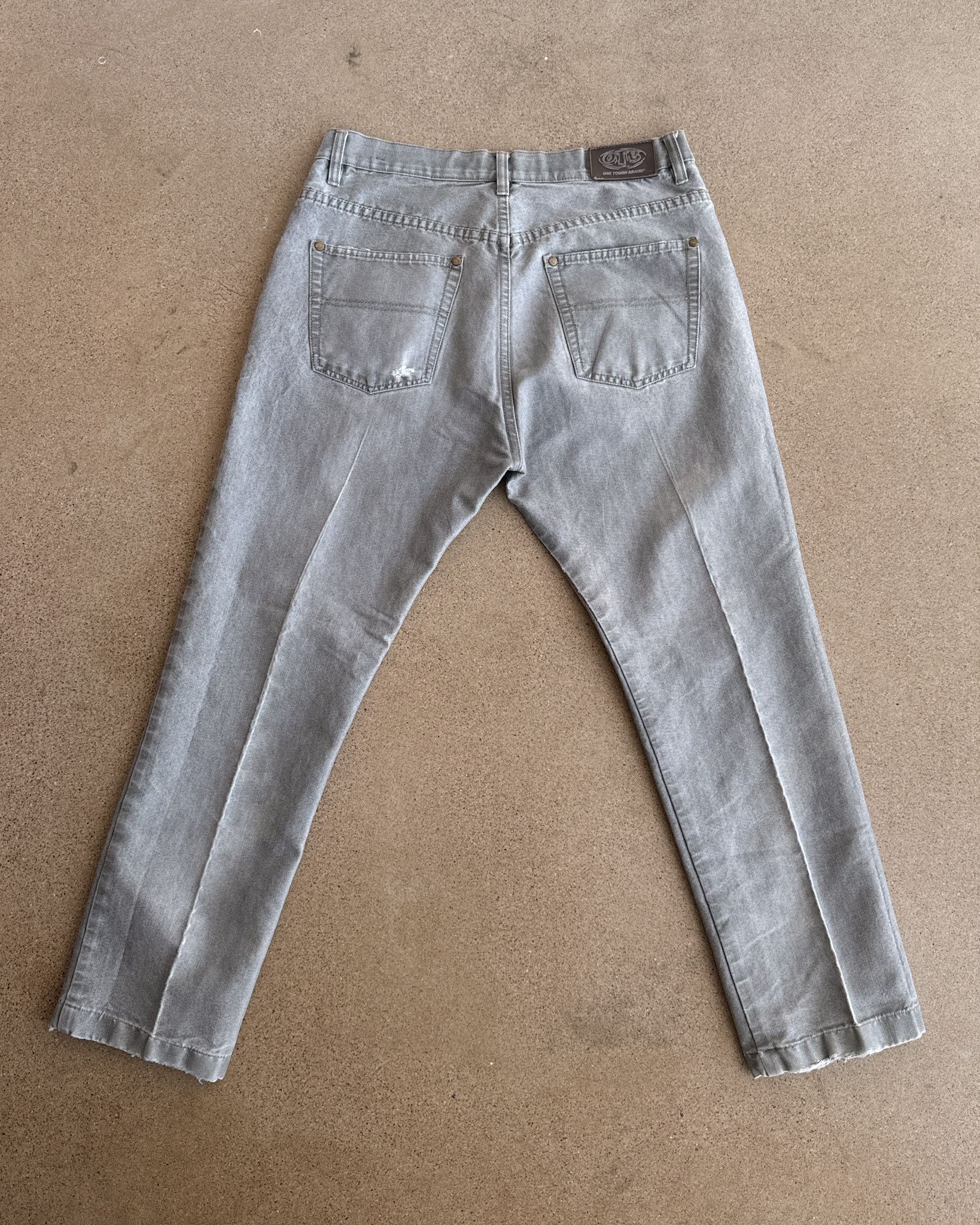 Vintage Vintage OTB Jeans Gray Wash Y2K Men's 32 Slim Straight Fit Size US 32 / EU 48 - 7 Thumbnail