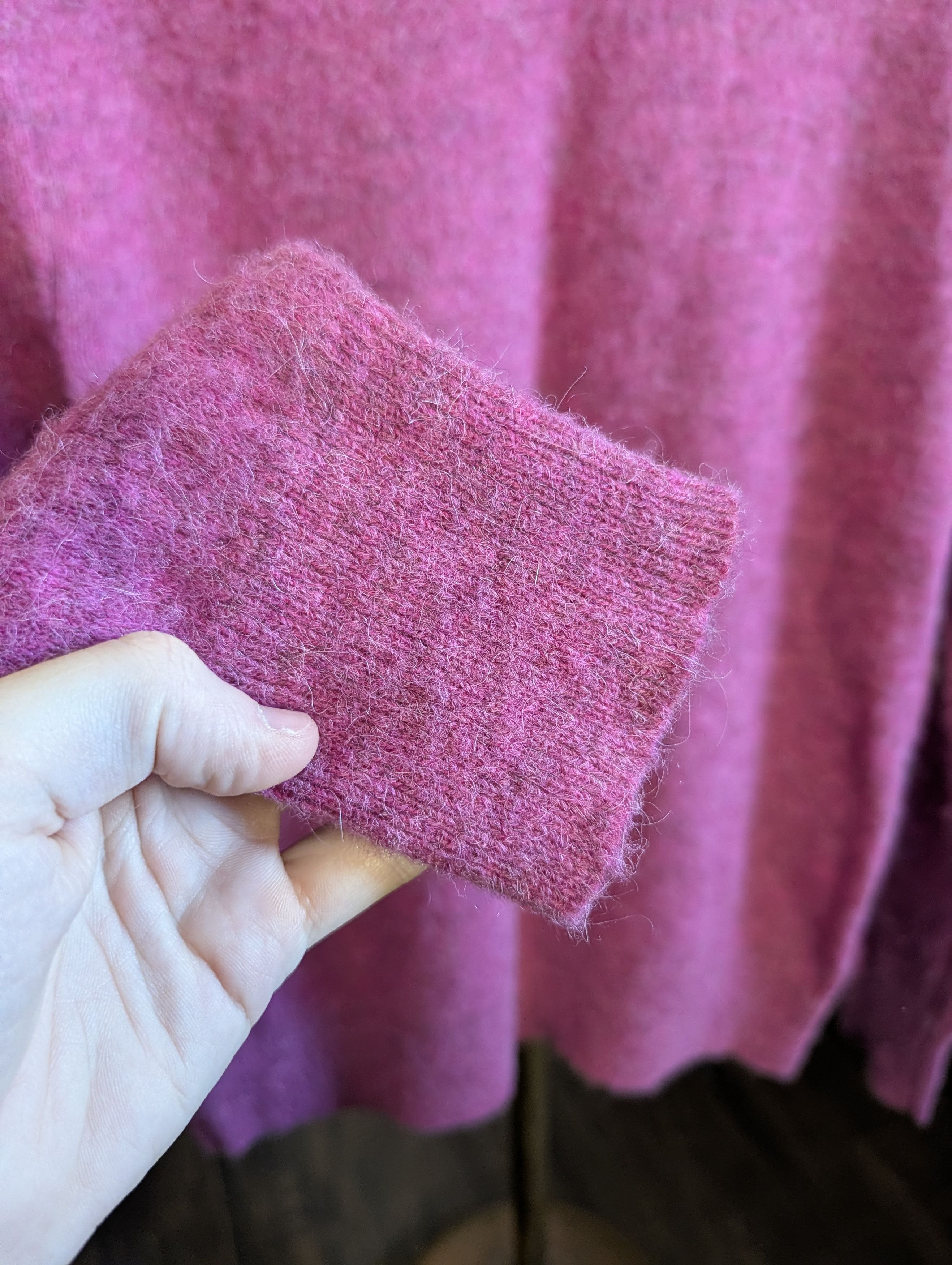 Rag & Bone ALPACA Fuzzy Knit Pink Rock N Roll Sweater XS Size US XS / EU 42 / 0 - 3 Thumbnail