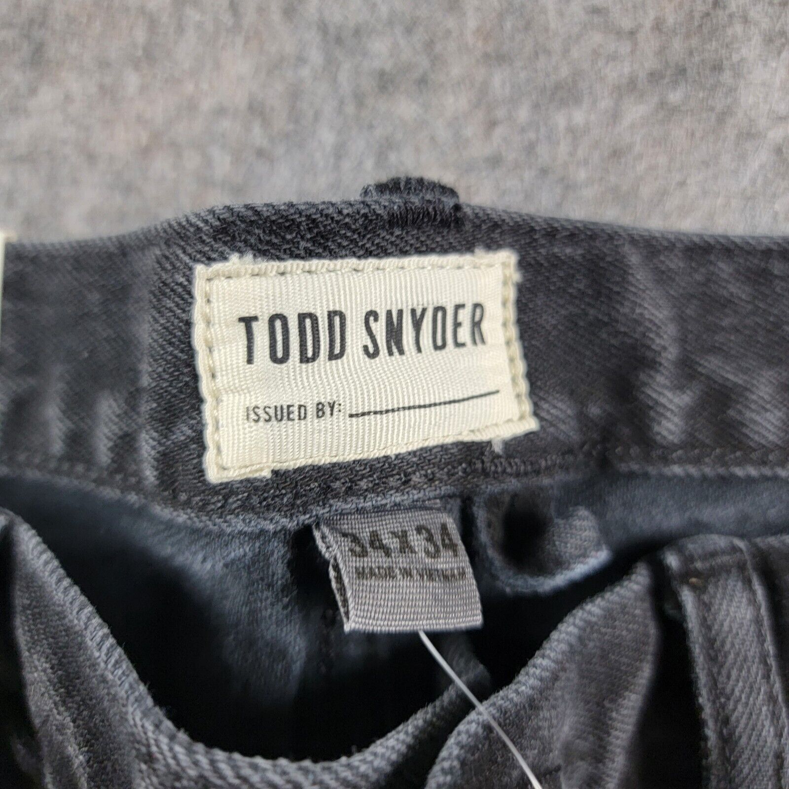 Todd Snyder Todd Snyder Relaxed Fit Selvedge Jeans size 34x34 Black Wash Size US 34 / EU 50 - 10 Thumbnail