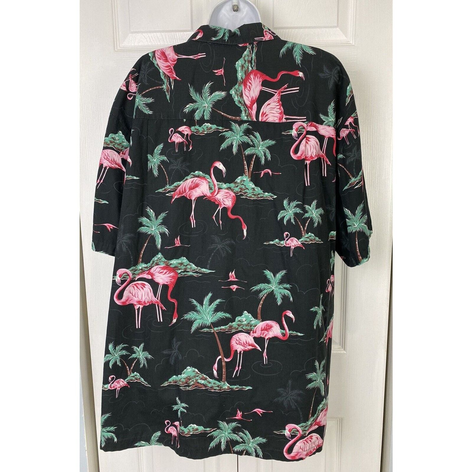 Paradise Found VTG Paradise Found Pink Flamingo Hawaiian Button Down Shirt Size US XXL / EU 58 / 5 - 4 Thumbnail