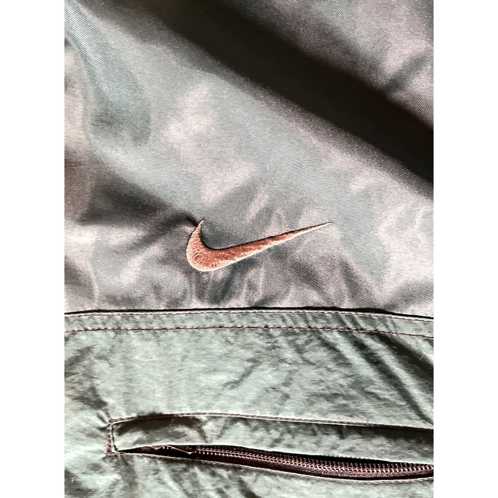 Nike VINTAGE Nike Jacket Mens XL Quilted Heavy Parka Coat Green Big Swoosh 90s Size US XL / EU 56 / 4 - 2 Thumbnail