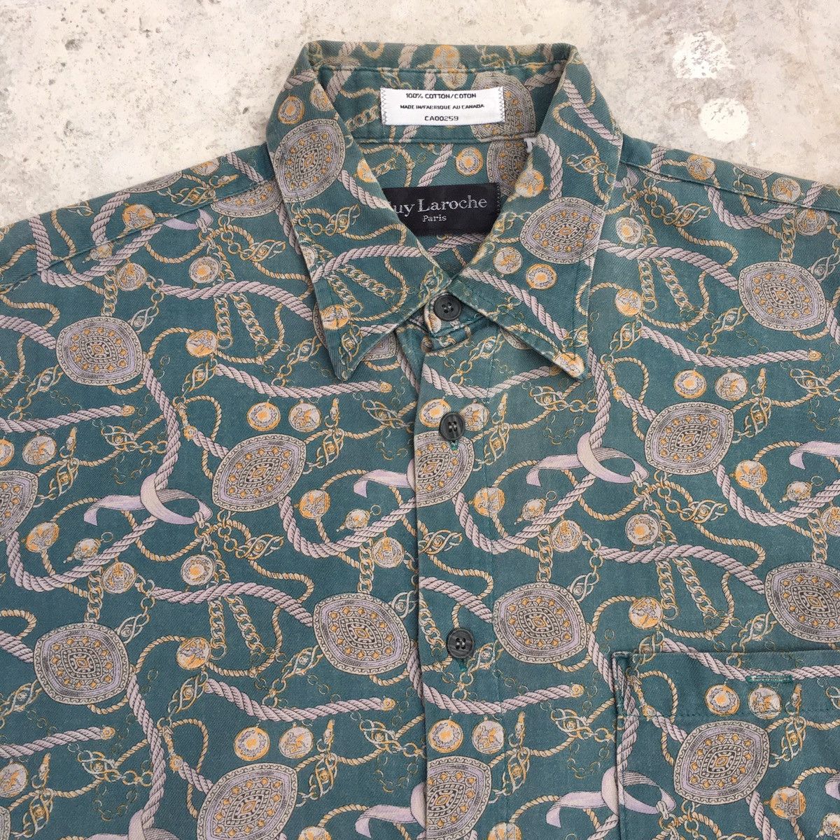 Guy Laroche Vintage GUY LAROCHE PARIS Paisley Button Ups Shirt Size US M / EU 48-50 / 2 - 6 Thumbnail