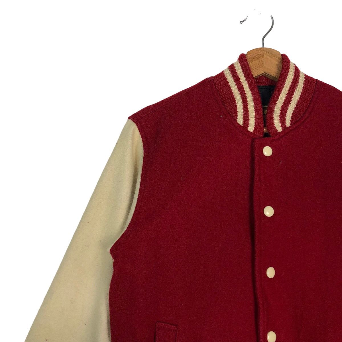 Japanese Brand 🔥90’s Vintage Wool Varsity Bomber Jacket Robe’s Oscar Japan Size US M / EU 48-50 / 2 - 7 Thumbnail
