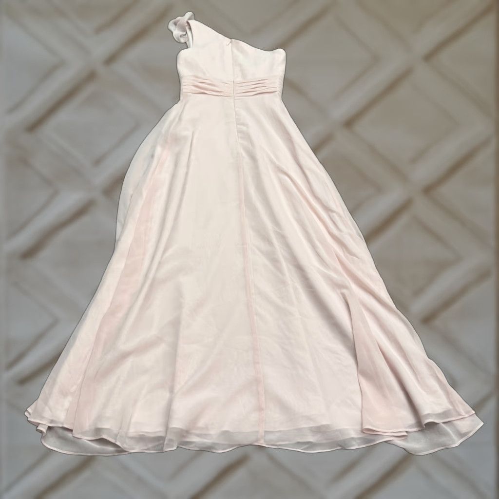 Pinko **Azazie Cleo Bridesmaid Formal Long Dress Pink One Shoulder Chiffon** User: **Cleo Azazie Bridesmaid Formal Long Pink Chiffon One Shoulder** Size XL / US 12-14 / IT 48-50 - 1 Thumbnail