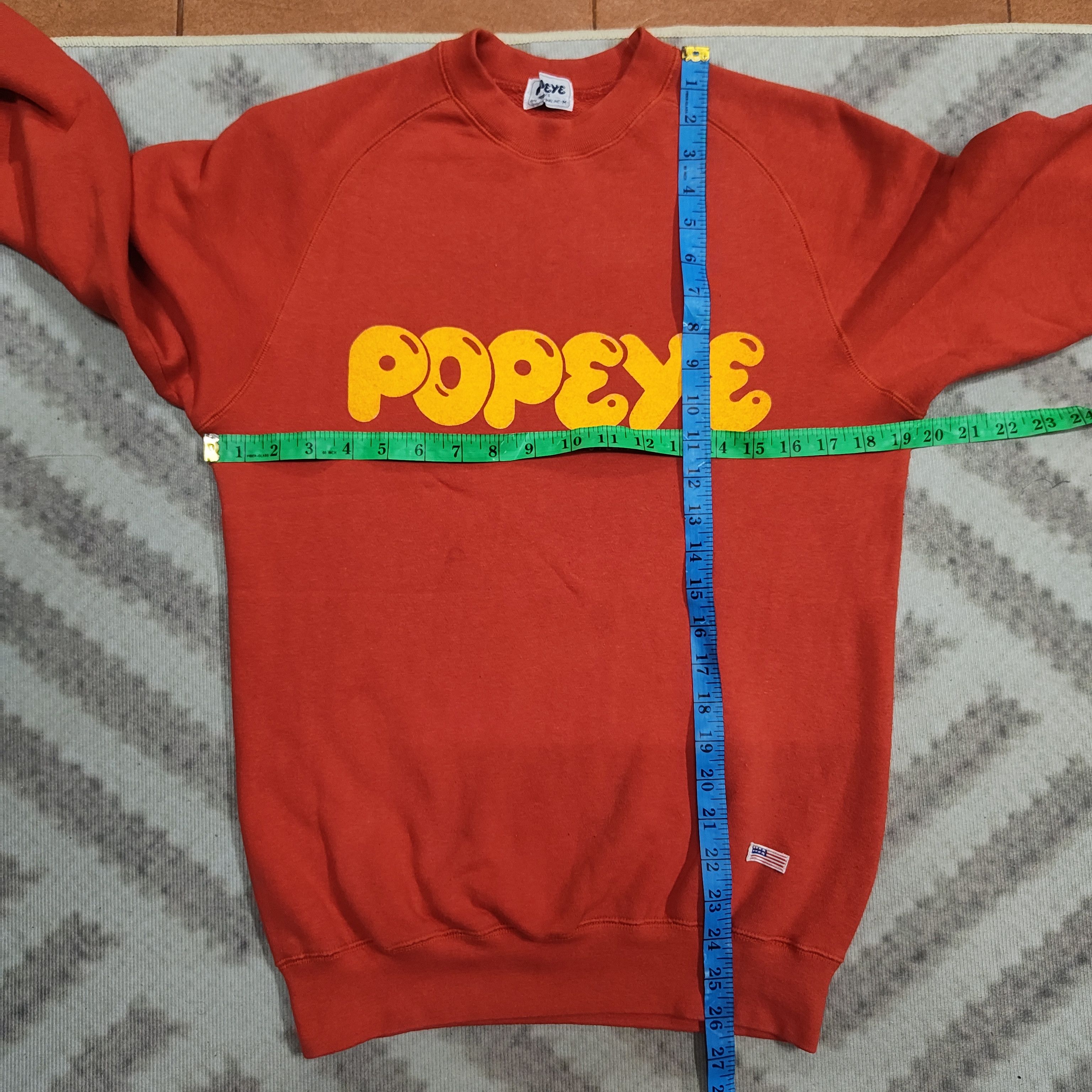 Vintage Vintage 1978 POPEYE Spellout Sweatshirt Size US M / EU 48-50 / 2 - 6 Thumbnail