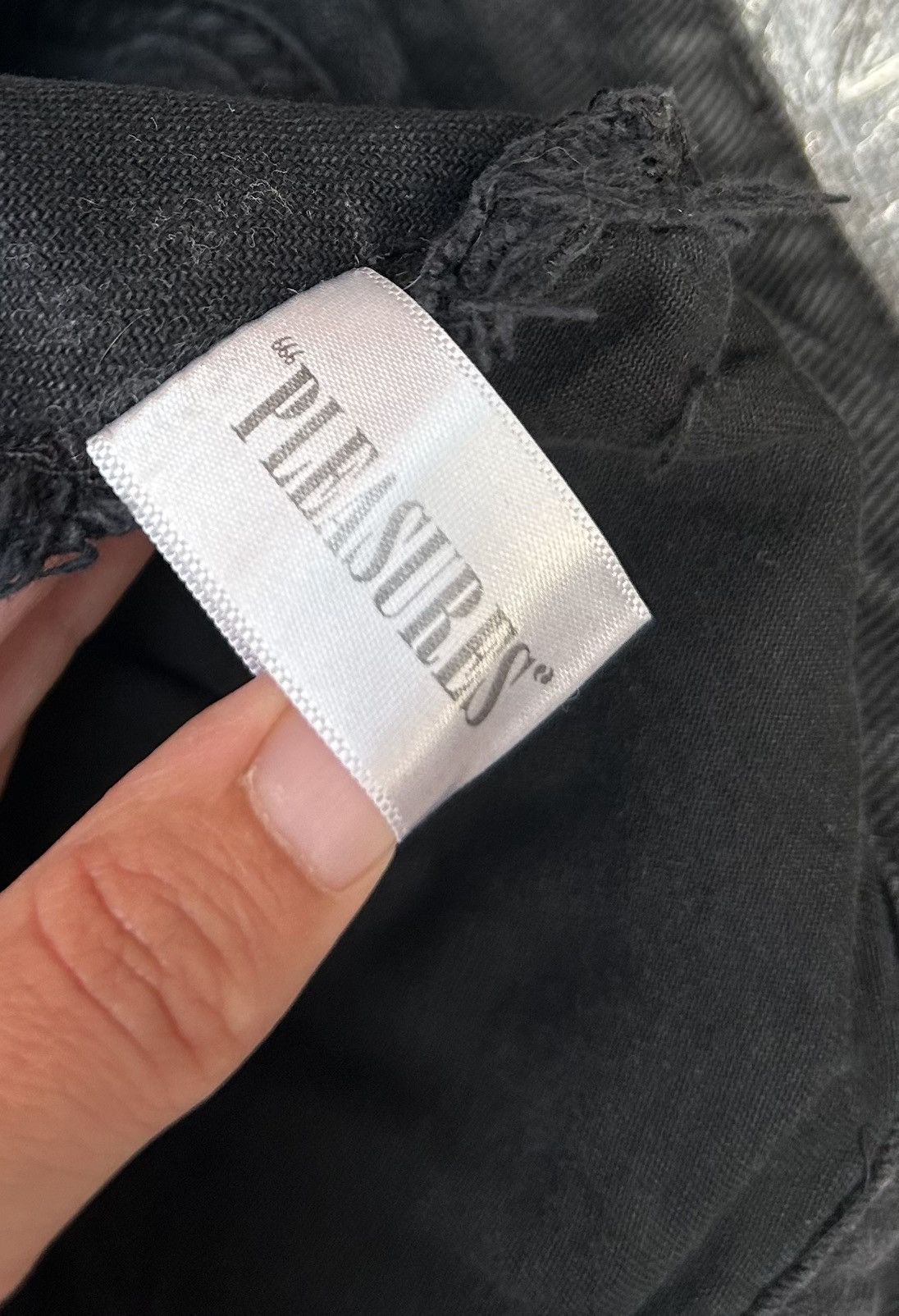 Pleasures Pleasures Village Rivet Denim Pants Black Size US 30 / EU 46 - 11 Thumbnail