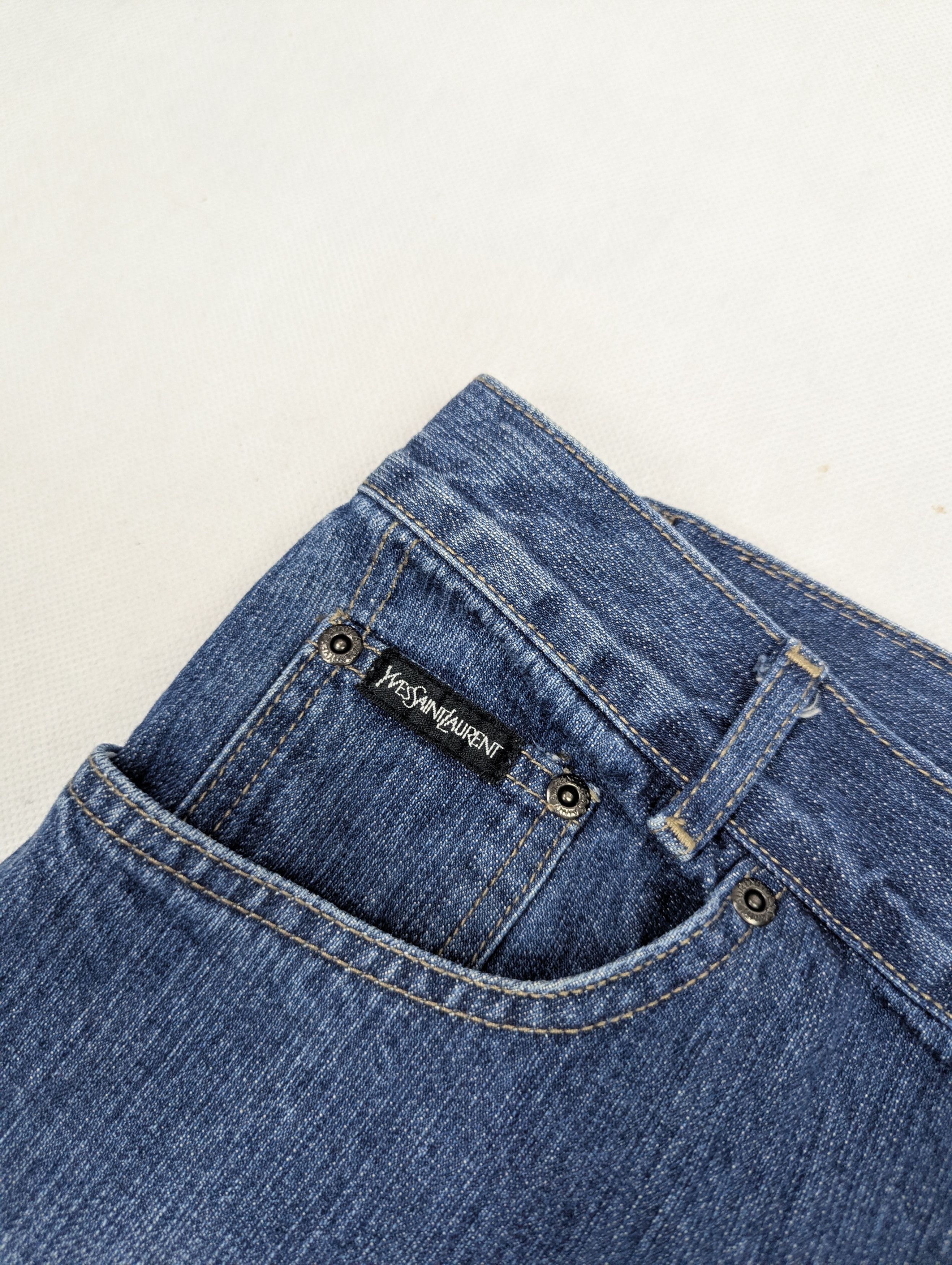 Yves Saint Laurent Yves Saint Laurent blue jeans denim trousers 34 Size US 34 / EU 50 - 5 Thumbnail